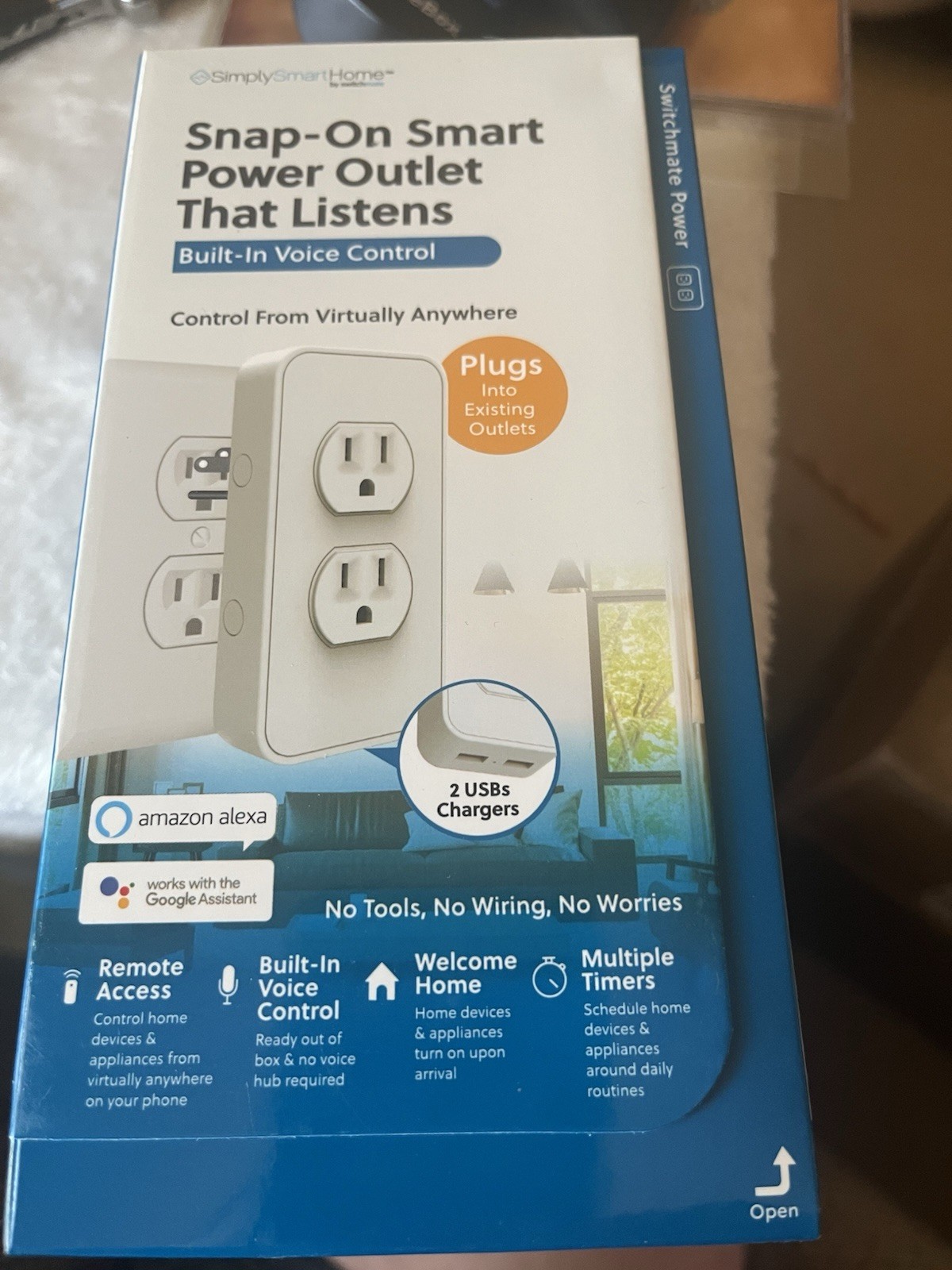 New Simply Smart Homes Outlets Smart Plugs Alexa /Google/ WiFi Ready