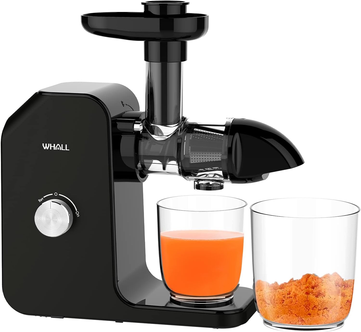 Whall Slow Juicer, Masticating, Celery Cold Press Juicer Machines ZM1512 - Black