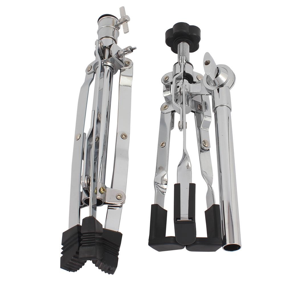 Snare Drum Stand Chrome Plating Hardware Percussion Holder Mount Adapter