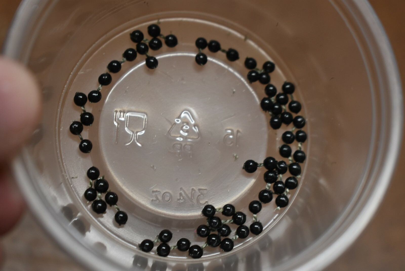 30 Small  1/16"  BLACK Mono Eyes Fly Tying, Plastic