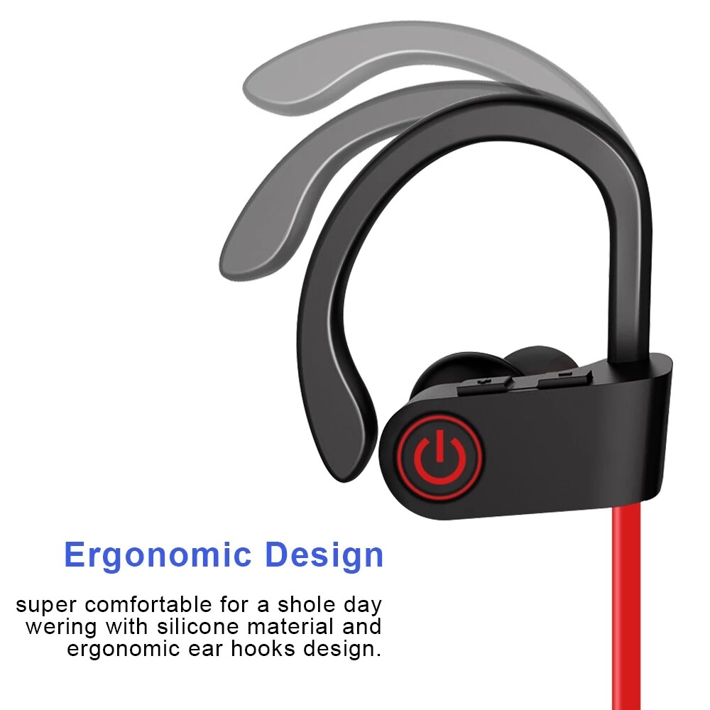 Waterproof Bluetooth 5.0 Stereo Sport Wireless Headphones in Ear Headset lot USA