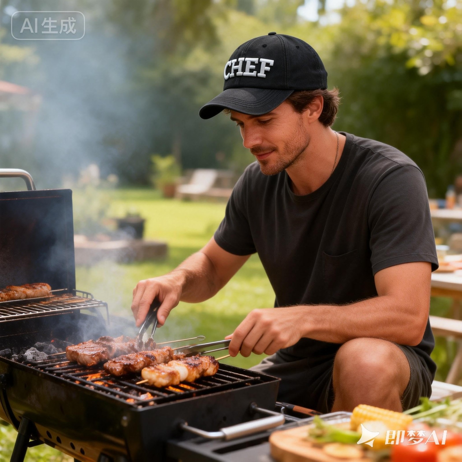 Men's Chef Baseball Cap Embroidered Adjustable Washed Dad Hat Snapback One Size