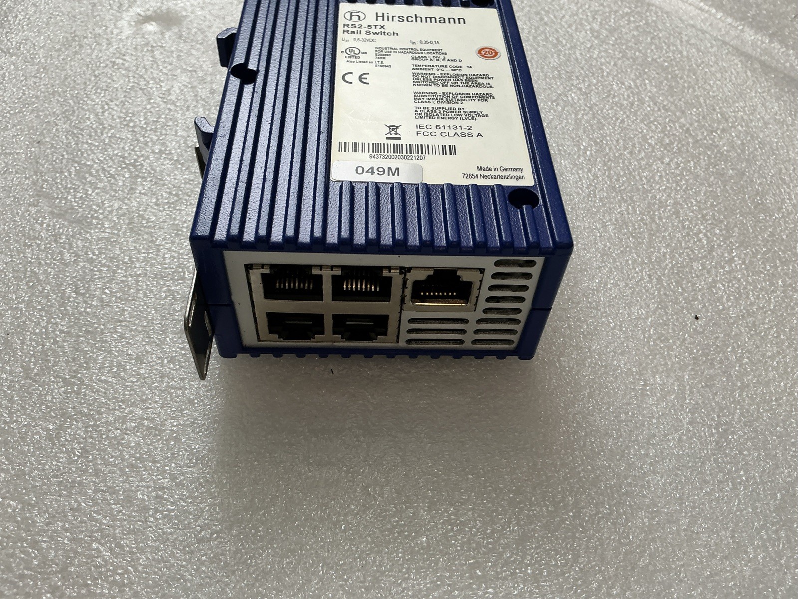 Hirschmann RS2-5TX 24 VDC Ethernet Rail Switch
