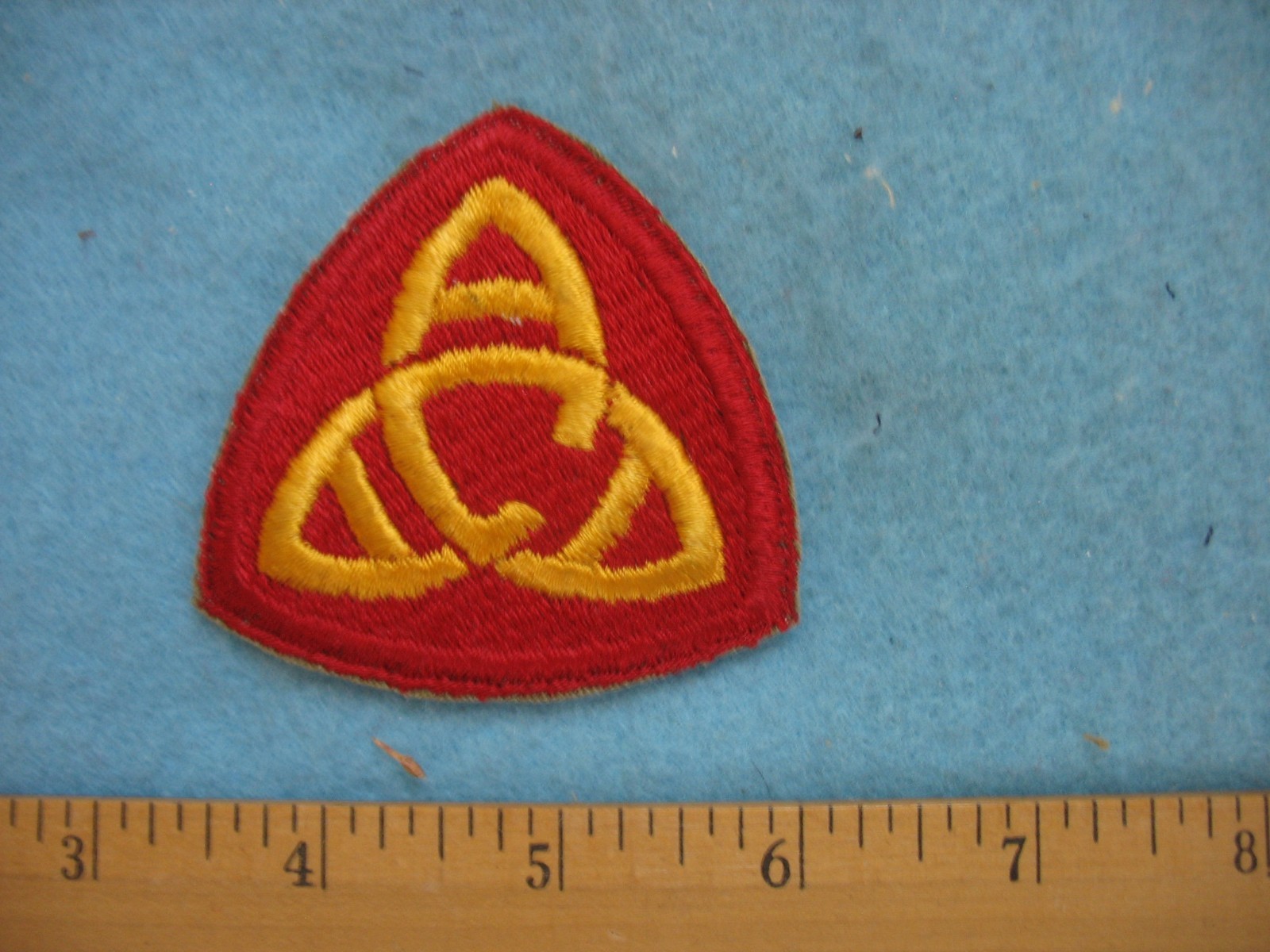 Original unused WWII US Army Anti Aircraft Command Central whiteback patch