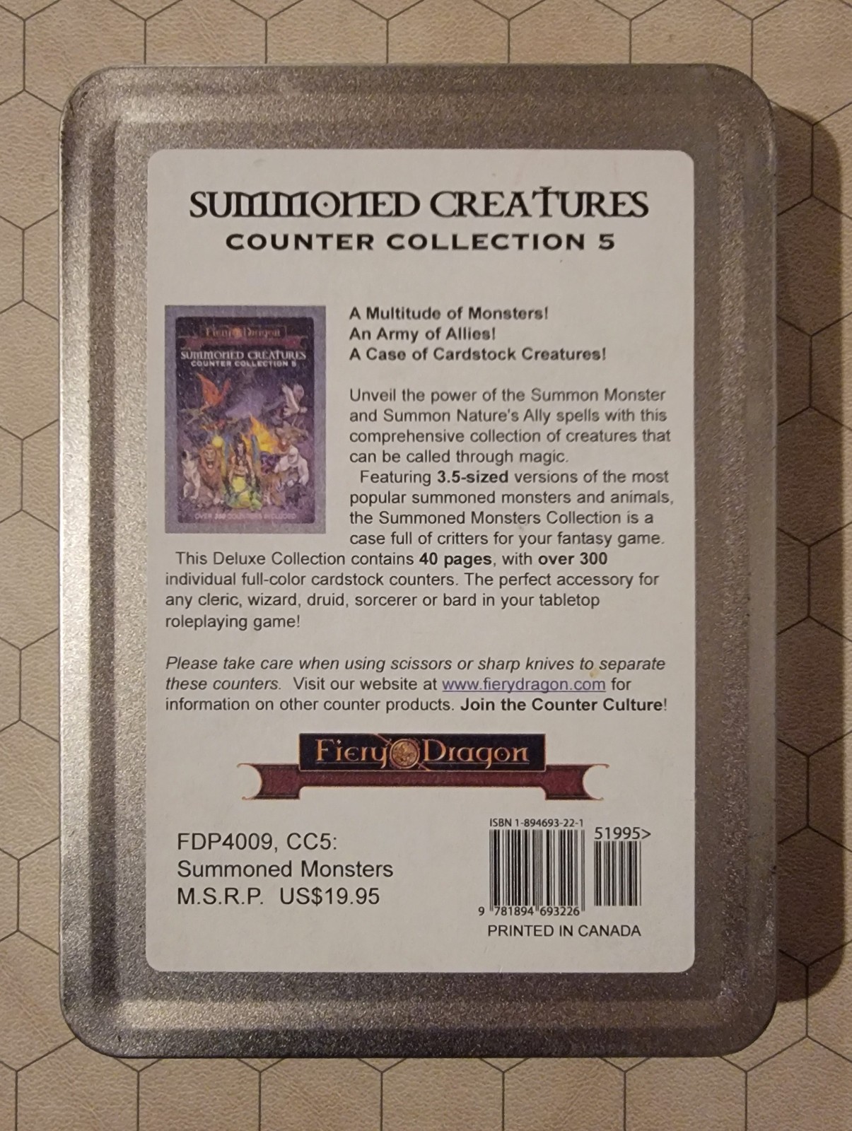 Fiery Dragon Summoned Creatures Counter Collection 5 - 40 pages/350+ counters