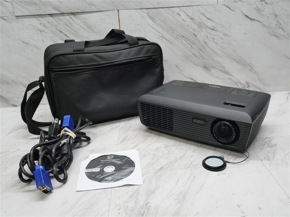 Dell 1210S Projector 340 Hours on Lamp Tested & Working - Includes Bag!
