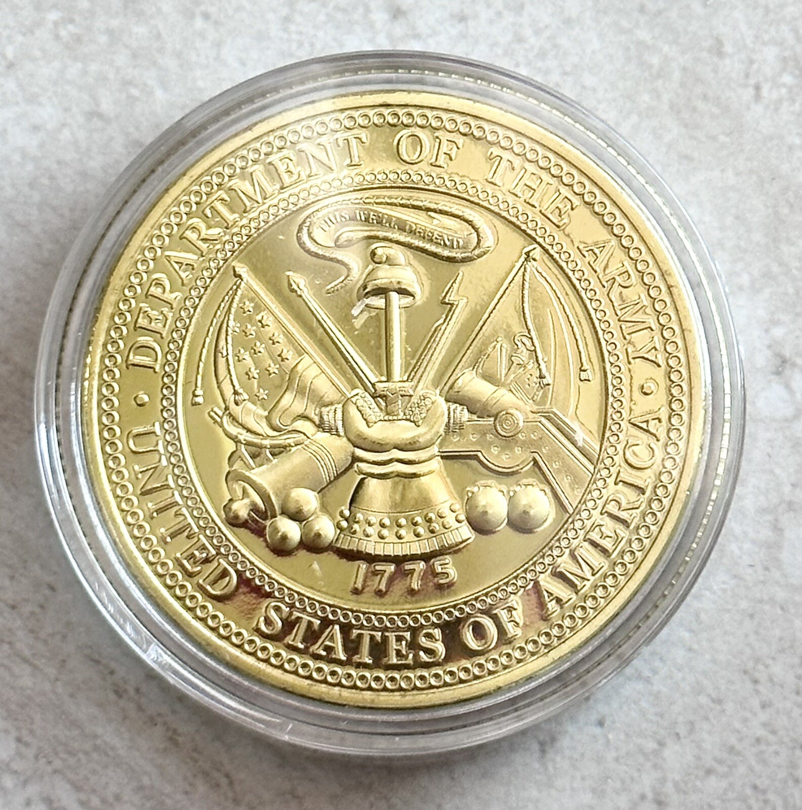 US ARMY SERGEANT E-5 Challenge Coin With Velvet Presentation Box