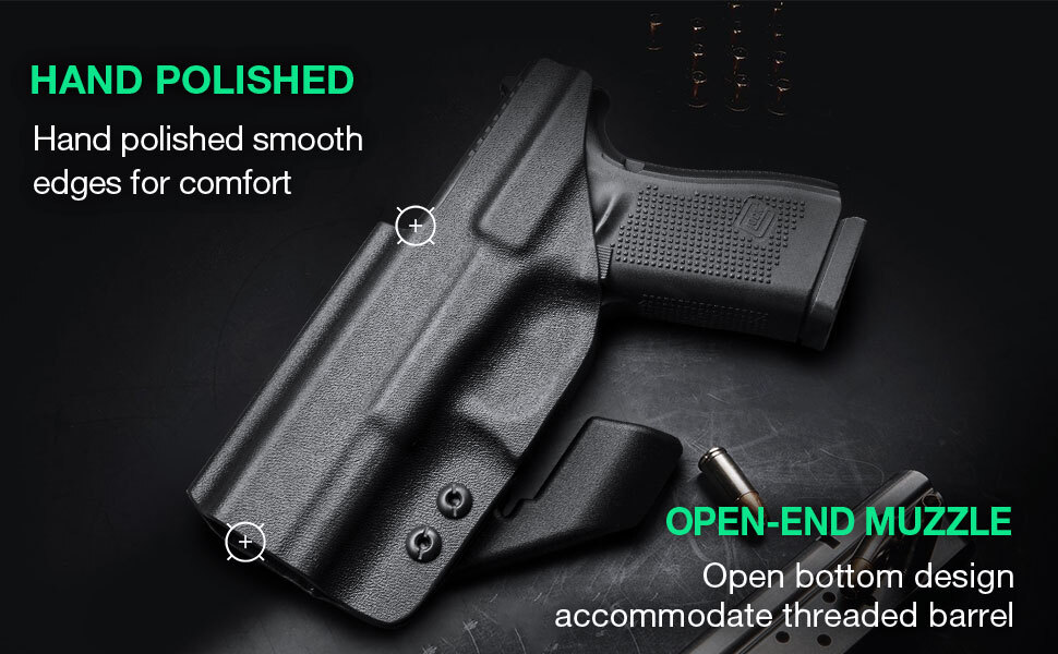 IWB Holster Optic Cut For Glock17/19/19X/26/44/45 Gen(1-5)&Glock 23/32 Gen(3-4)