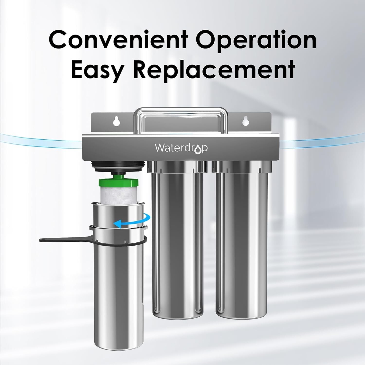 Waterdrop P1 Under Sink PP Water Filter,Replacement for TST-UF Filtration System