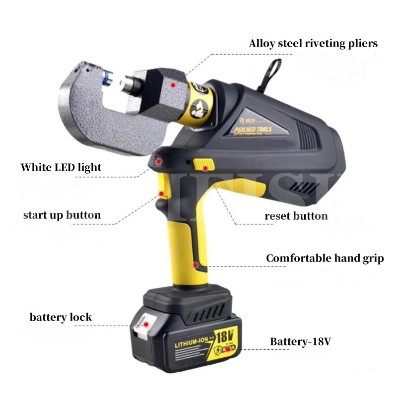 Aluminum Body Repair Rivet Gun EZ-M1 Stamping Nail Removal Electric Hydraulic