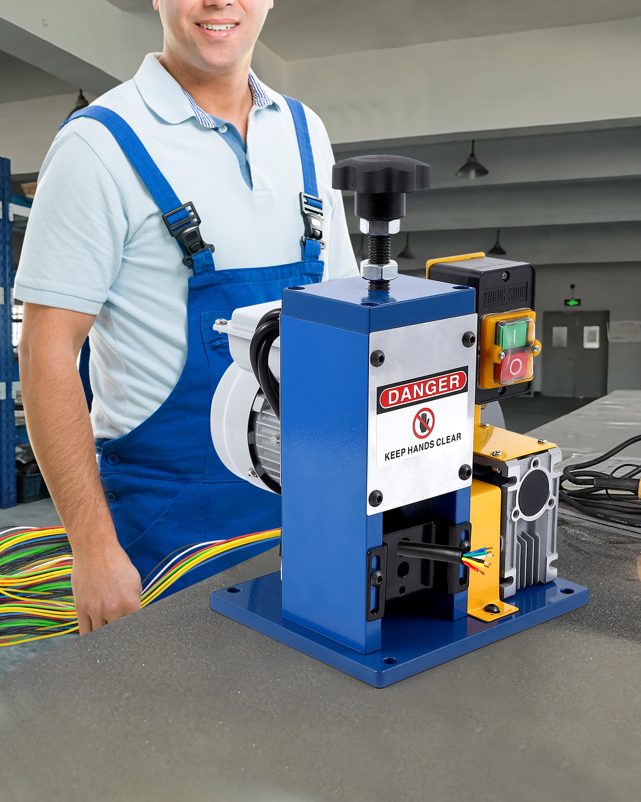 Electric Wire Stripping Machine Copper Cable Stripper 1.5-25mm Automatic