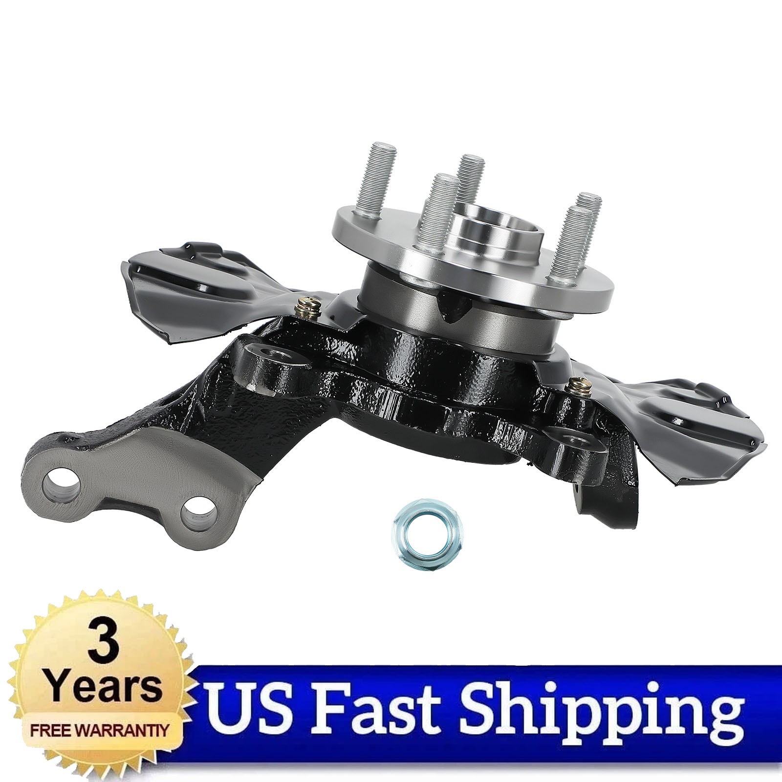 Front LH Steering Knuckle+Wheel Hub Bearing For Toyota Corolla 698389 2003-08