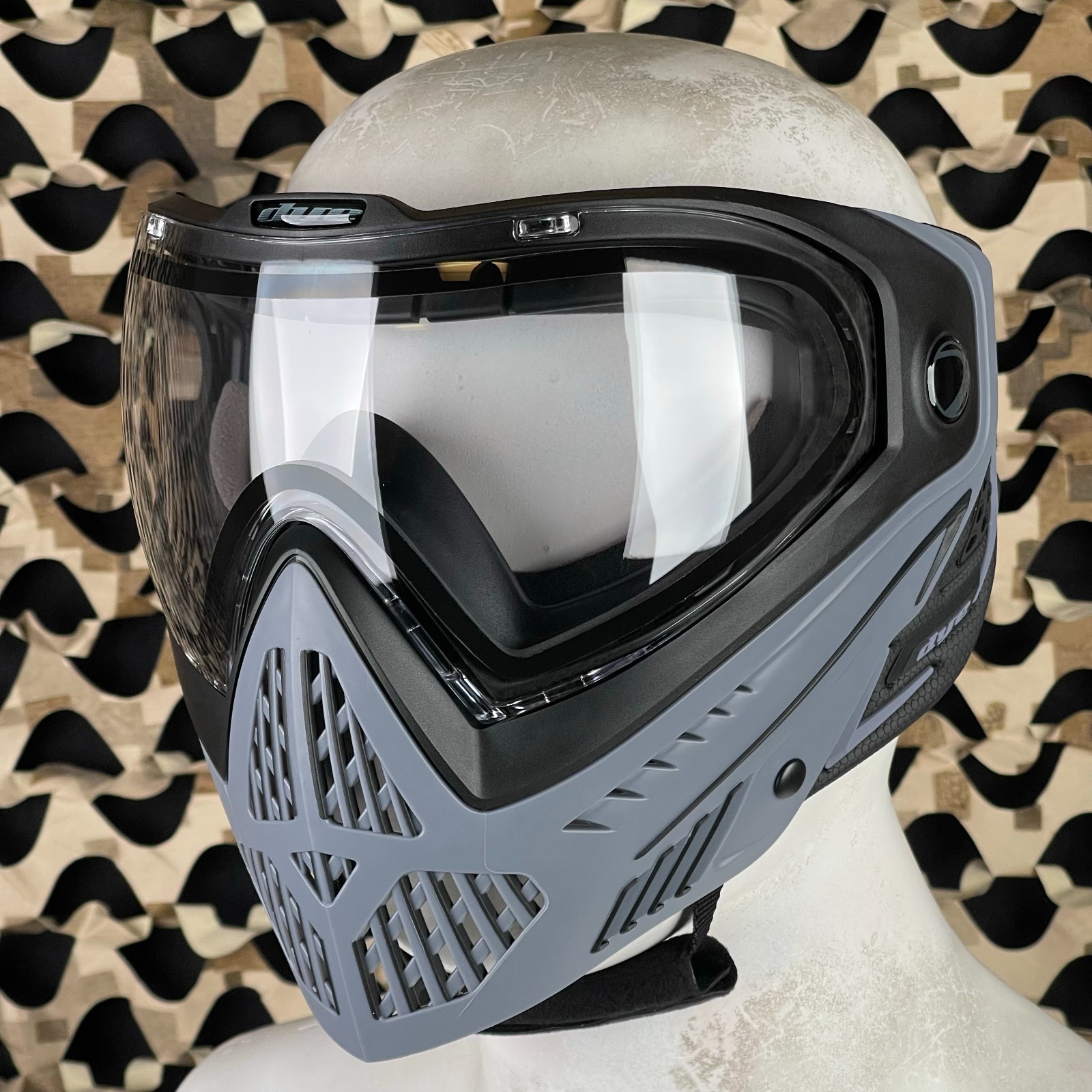 NEW Dye i5 2.0 Paintball Mask/Goggle - Tactical Grey - Clear