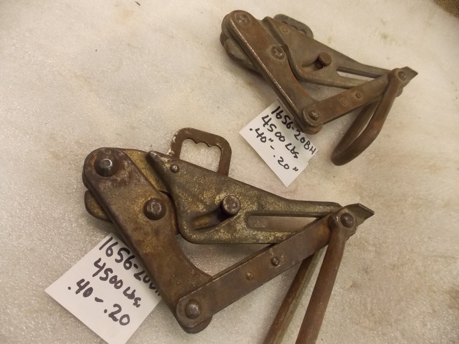 Klein Tools 1656-20B Grip Bare Wire Rope Cable .40"-..20" Puller 4500lb Lineman