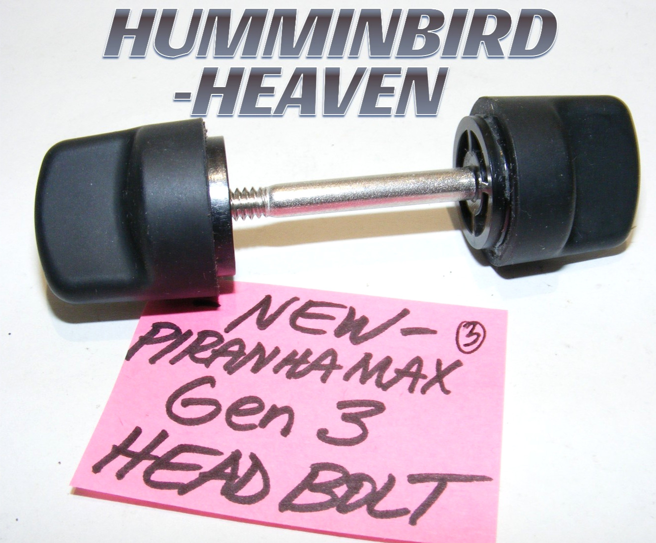 NEW HUMMINBIRD PIRANHA MAX PMAX Gen 3 HEAD MOUNTING BOLT KNOB SMOOTH SHANK LQQK