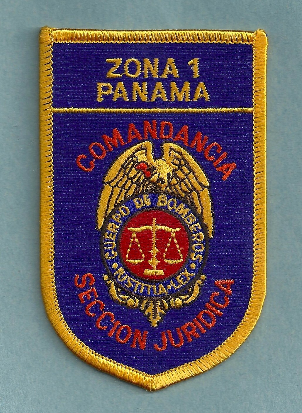 PANAMA CUERPO DE BOMBEROS ZONA 1 FIRE RESCUE PATCH PANAMA CANAL