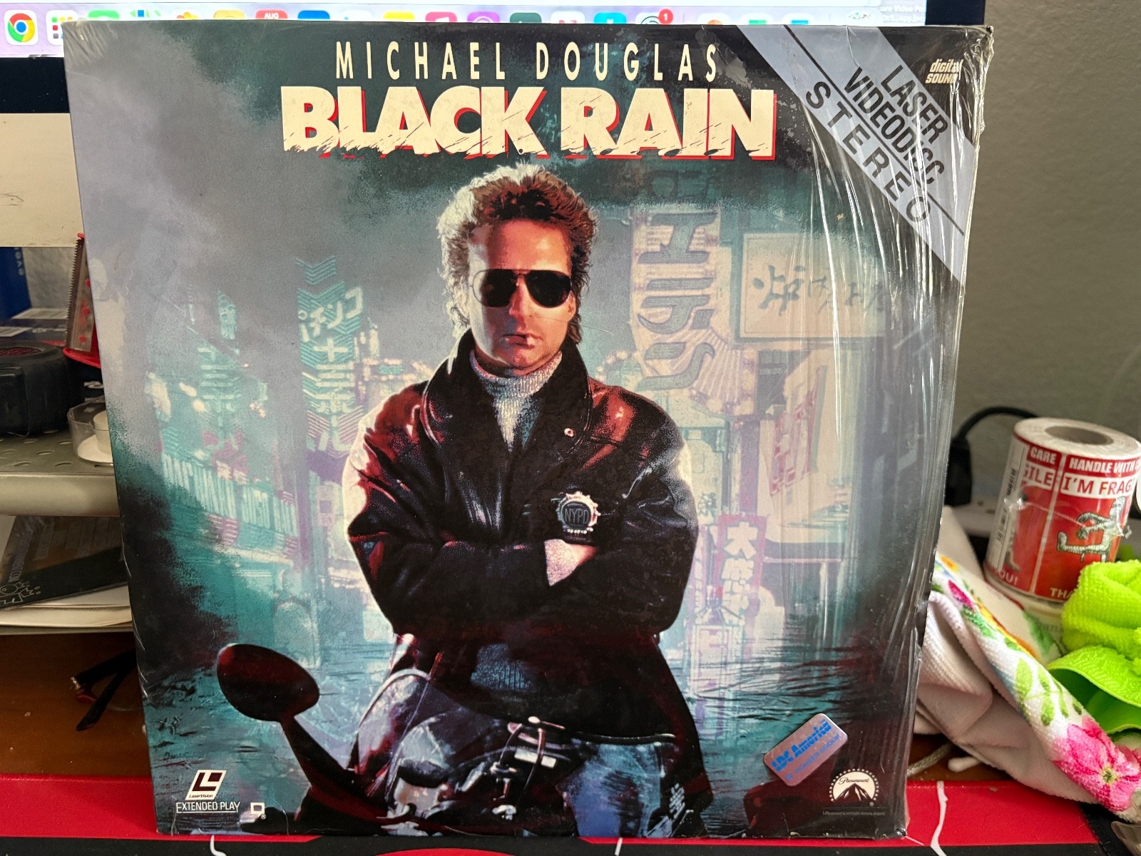 Black Rain 1990 Laserdisc, Paramount LV32220-2, Rare  Ext. Play