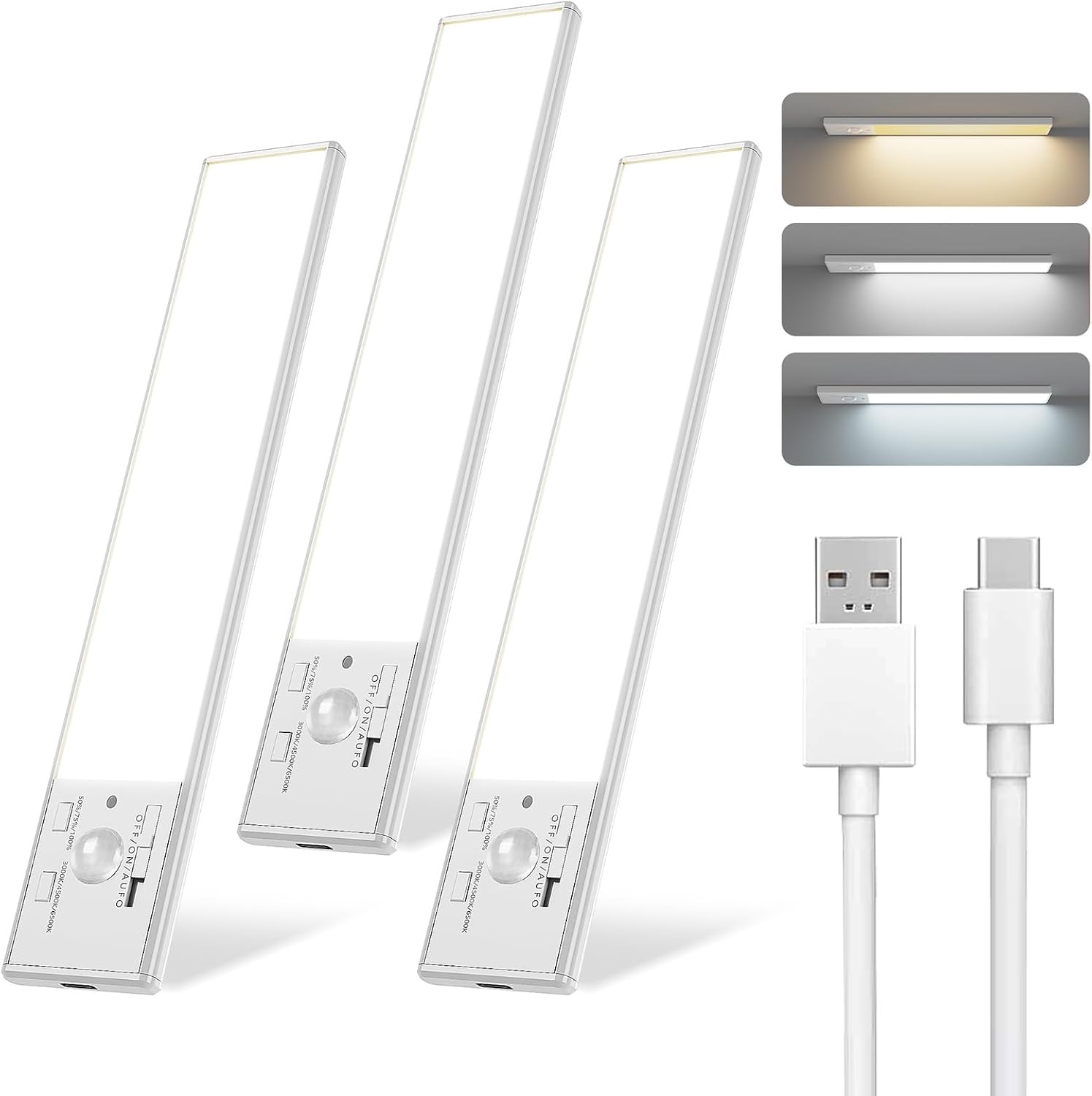 Under Cabinet Lighting Rechargeable Motion Sensor Pack