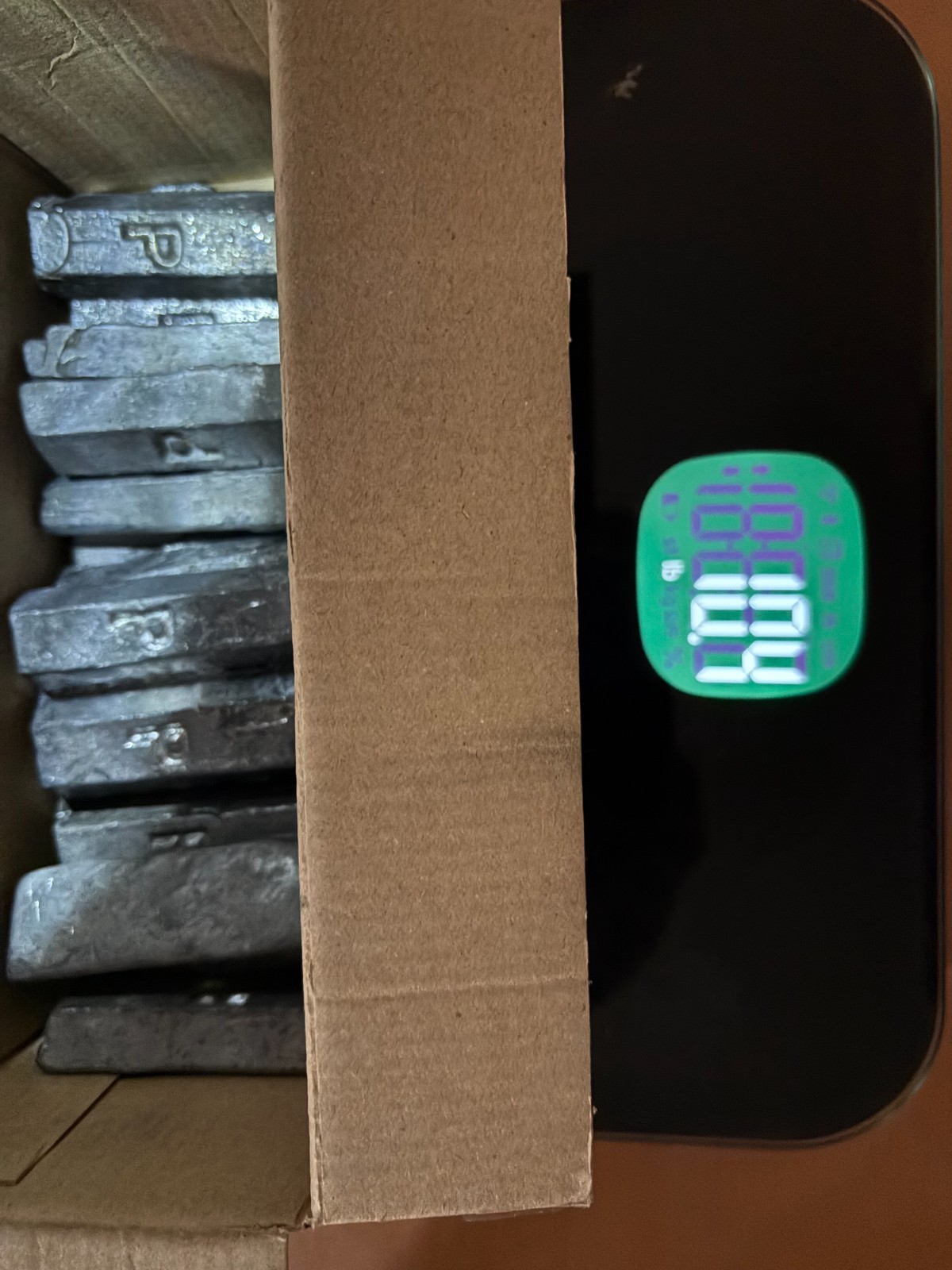10 lbs of 100% pure lead ingots for bullets and sinkers