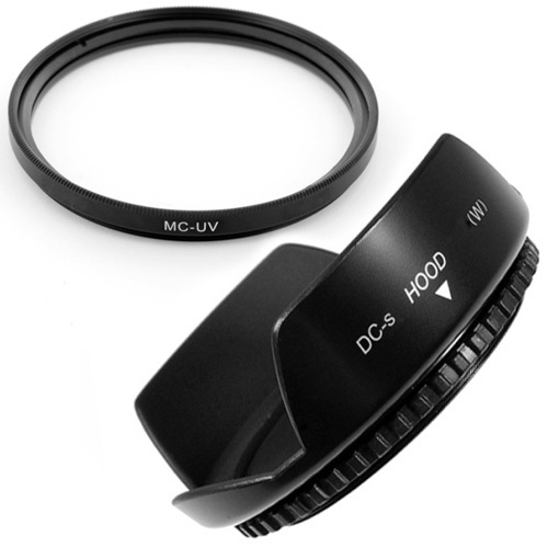 49mm Lens Hood Flower Petal,MCUV Filter for Sony Alpha NEX-5 NEX-3 NEX5 NEX5N