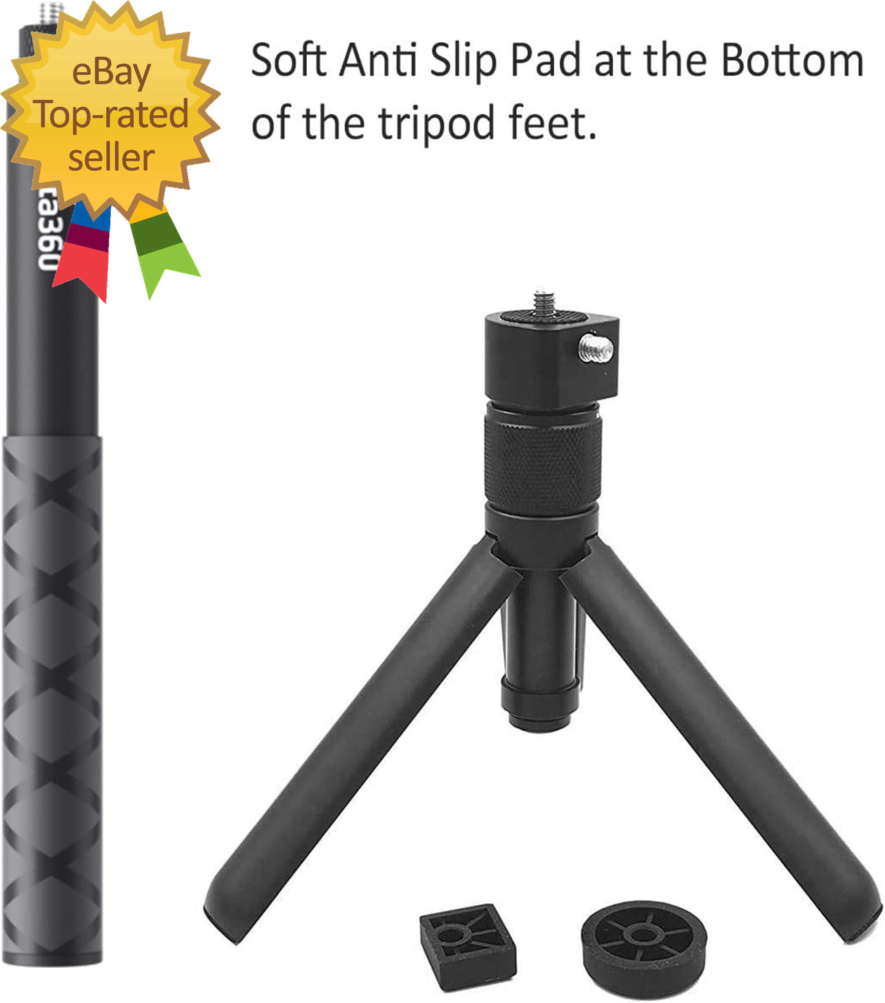 Handheld Camera Selfie Stick and Tripod for Insta360 Bullet Time Bundle, Protect