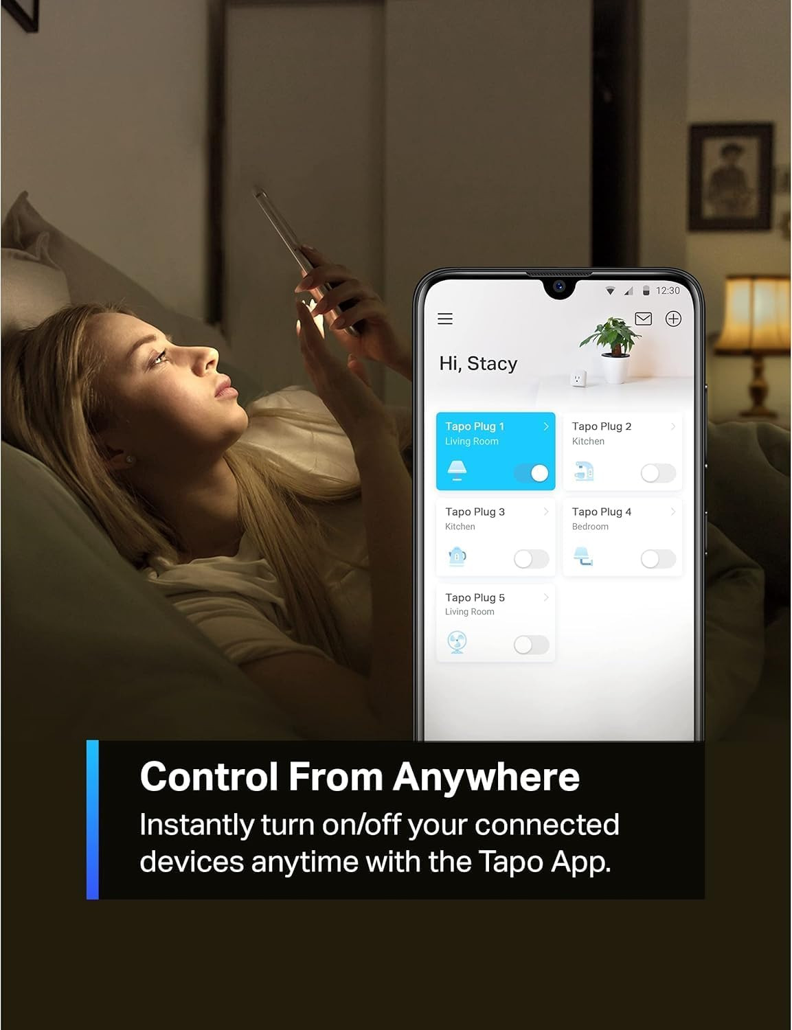 Smart Plug Mini 15A, Smart Home Wi-Fi Plug, Super Easy Setup, Compatible with...