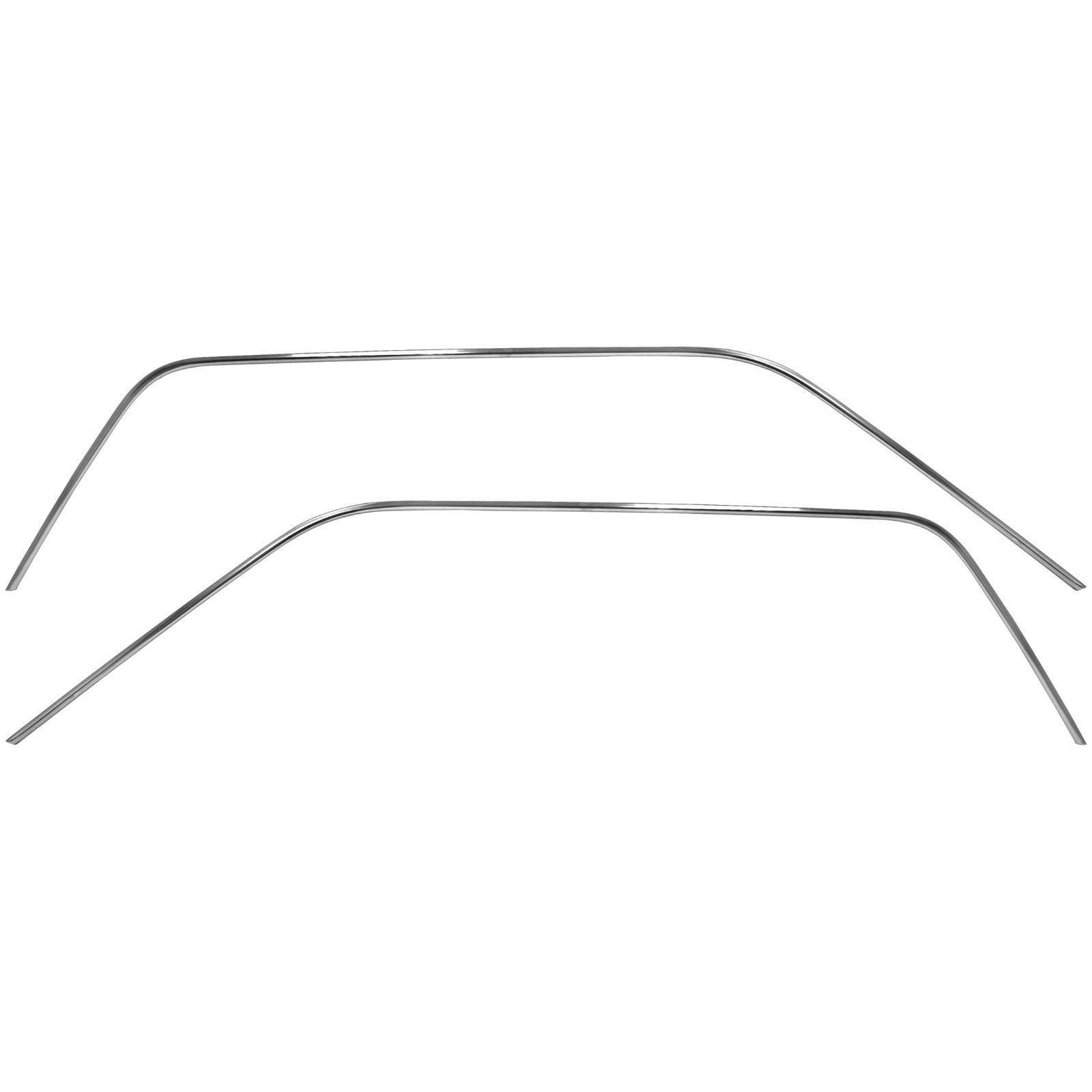 NEW 1964-1968 Mustang Drip Rail Moldings Coupe Pair- Dynacorn