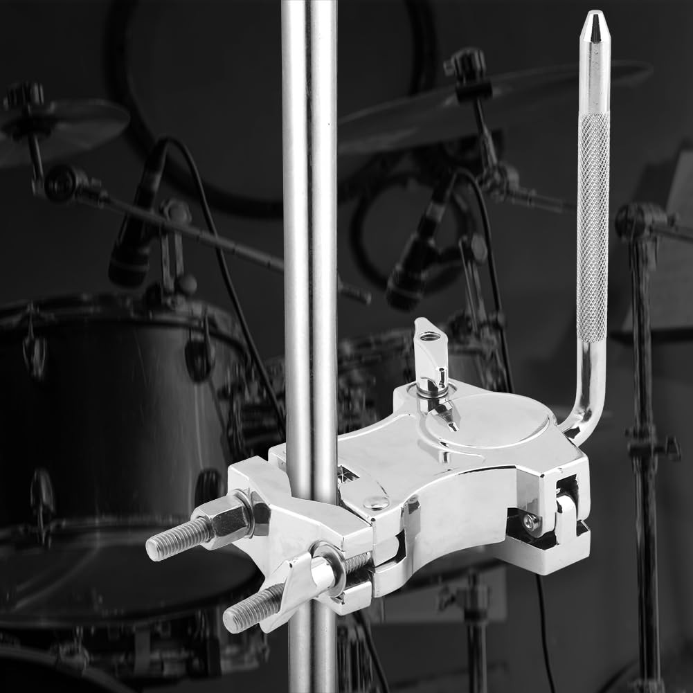 Cowbell Clamp L Rod Holder Adjustable Mount Bracket for Drum Percussion
