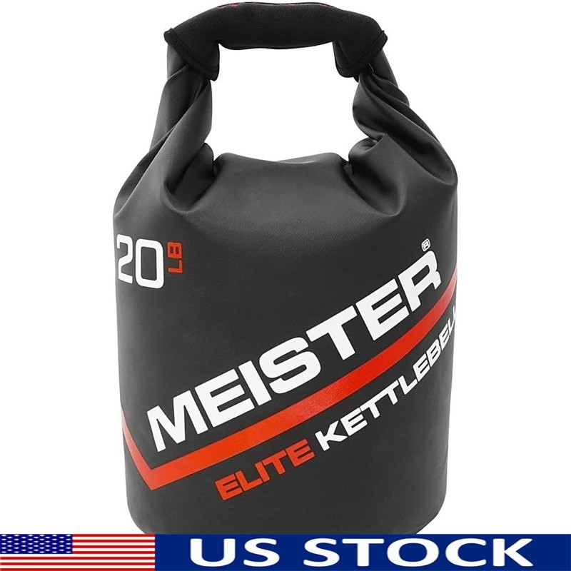 Portable Kettlebell Workout Sandbag Heavy Duty PVC Neoprene Grip Travel Fitness
