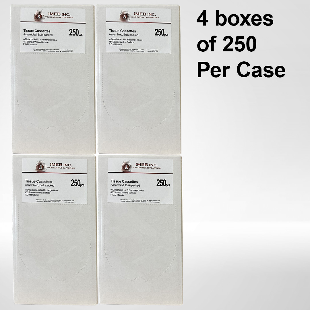 Embedding Cassettes, Type-4, WHITE, 1000 Per Case Pack