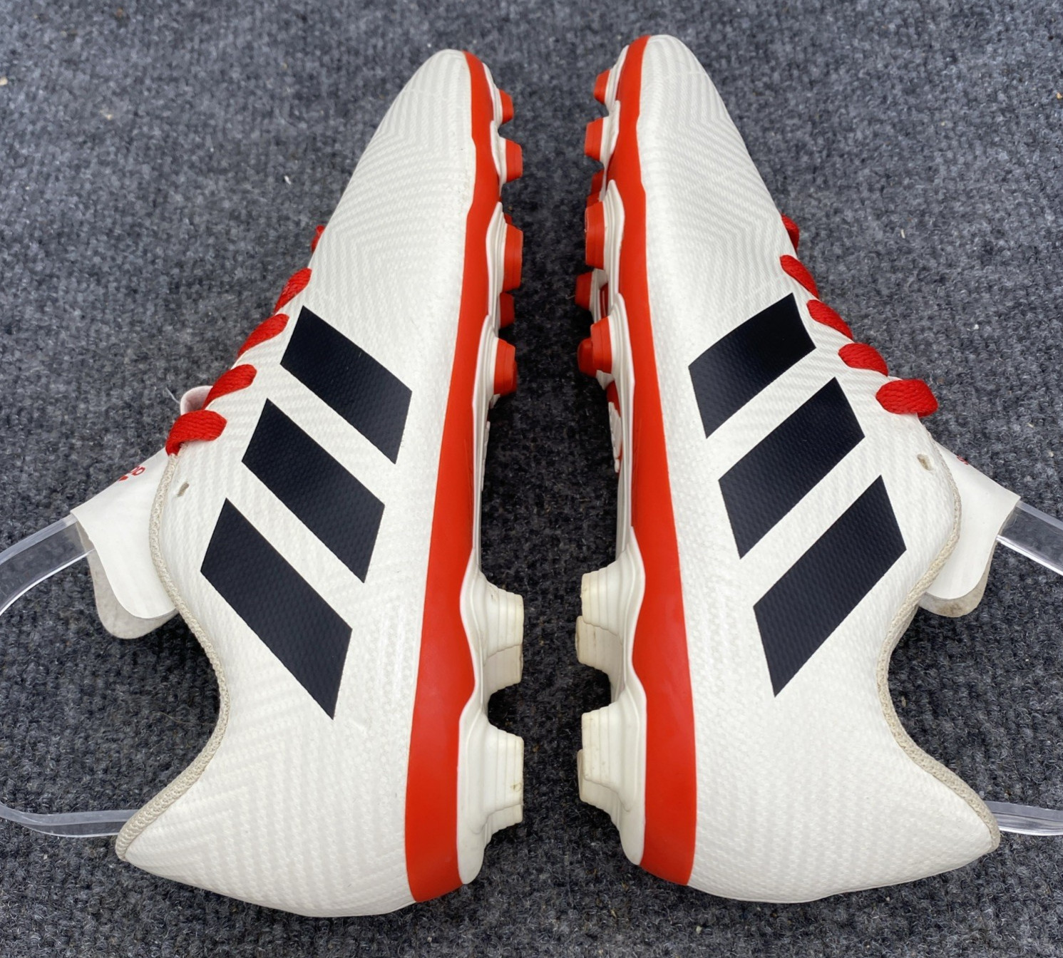 Adidas Nemeziz 18.4 FG Soccer Cleats Men's Size 5 White Orange CM8510