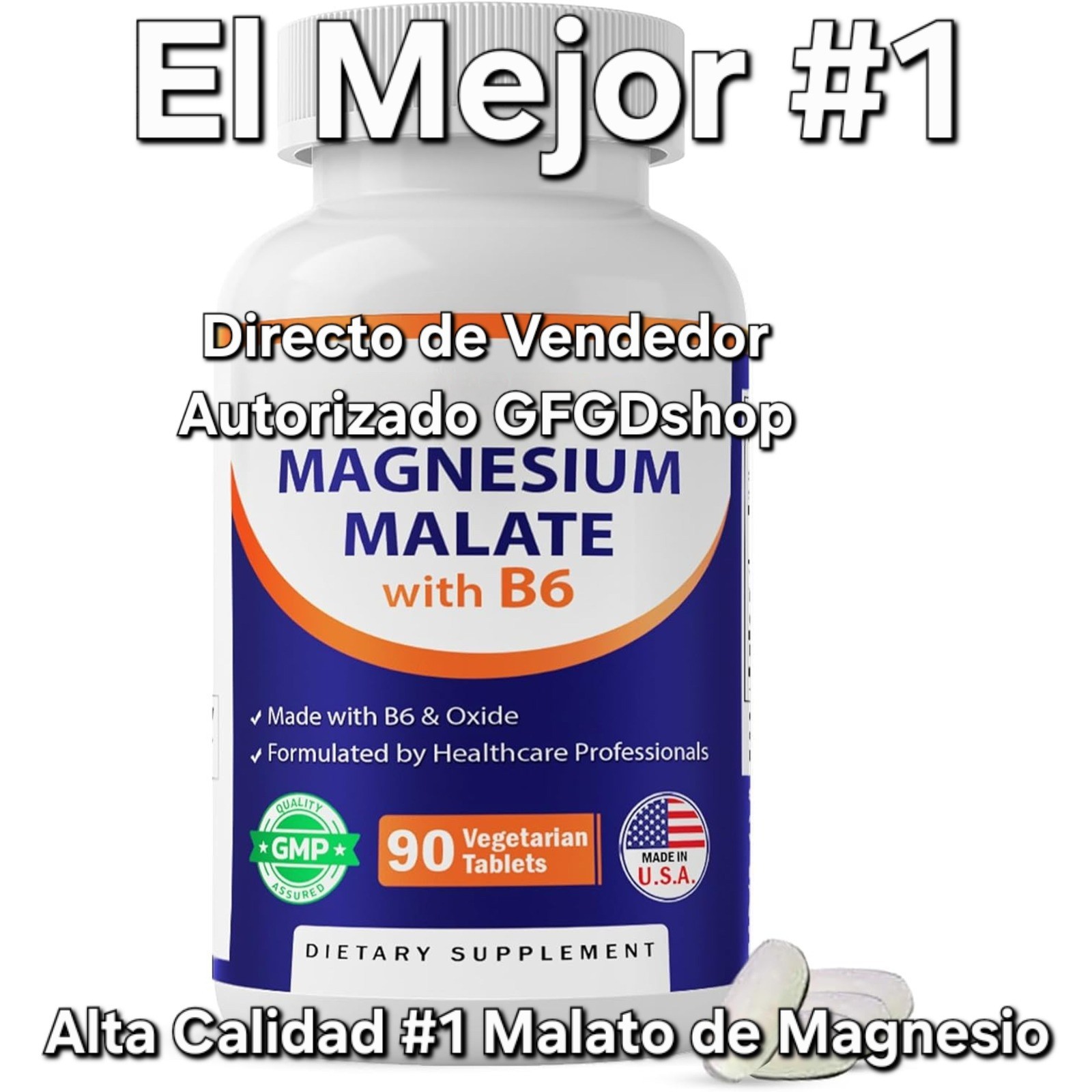 Malato De Magnesio 2000 Mg Apoya La Producción De Energía Y Músculos Saludables