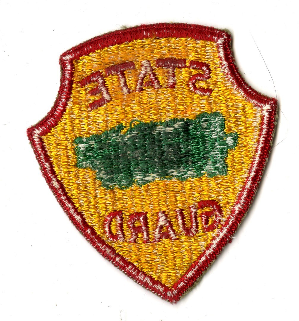 Puerto Rico State Guard White Back Patch WWII Vintage