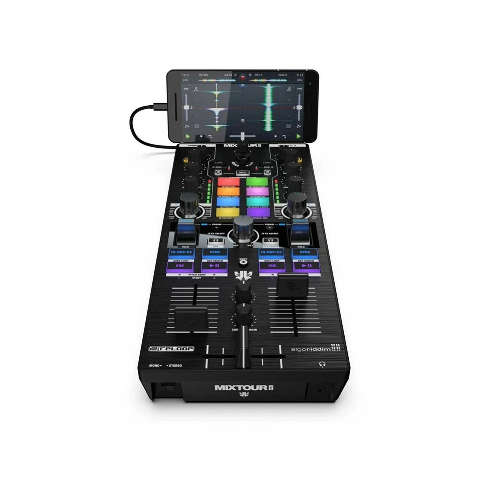 Reloop MIXTOUR PRO 4-Deck All-In-One DJ Controller w DECKSAVER PACKAGE!
