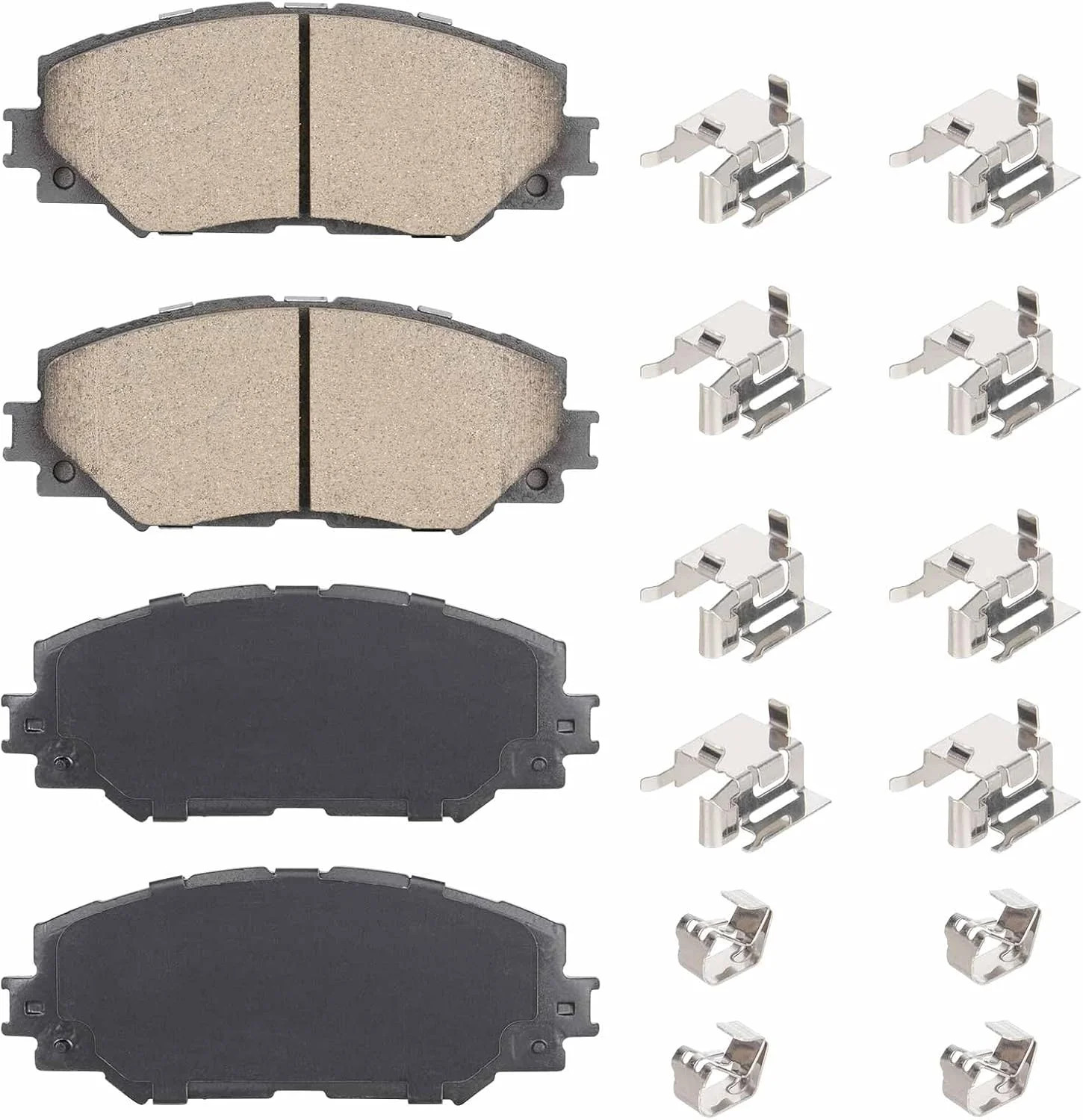 ILONPA Front Ceramic Disc Brake Pads Set for Toyota Corolla 2009-2019, RAV4 2006