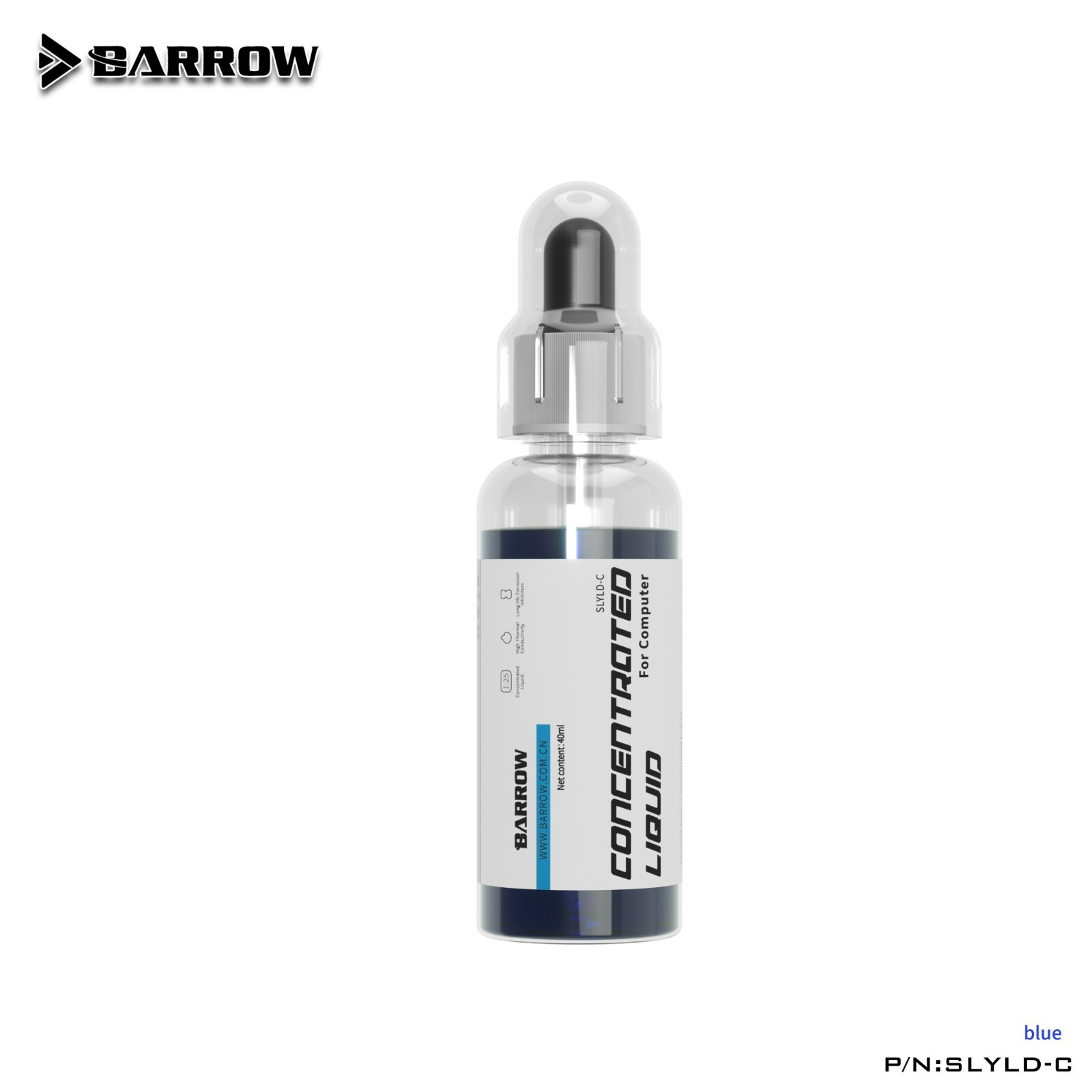 Barrow Concentrated Water Cooling PC Liquid Coolant 40ML SLYLD-C , Blue