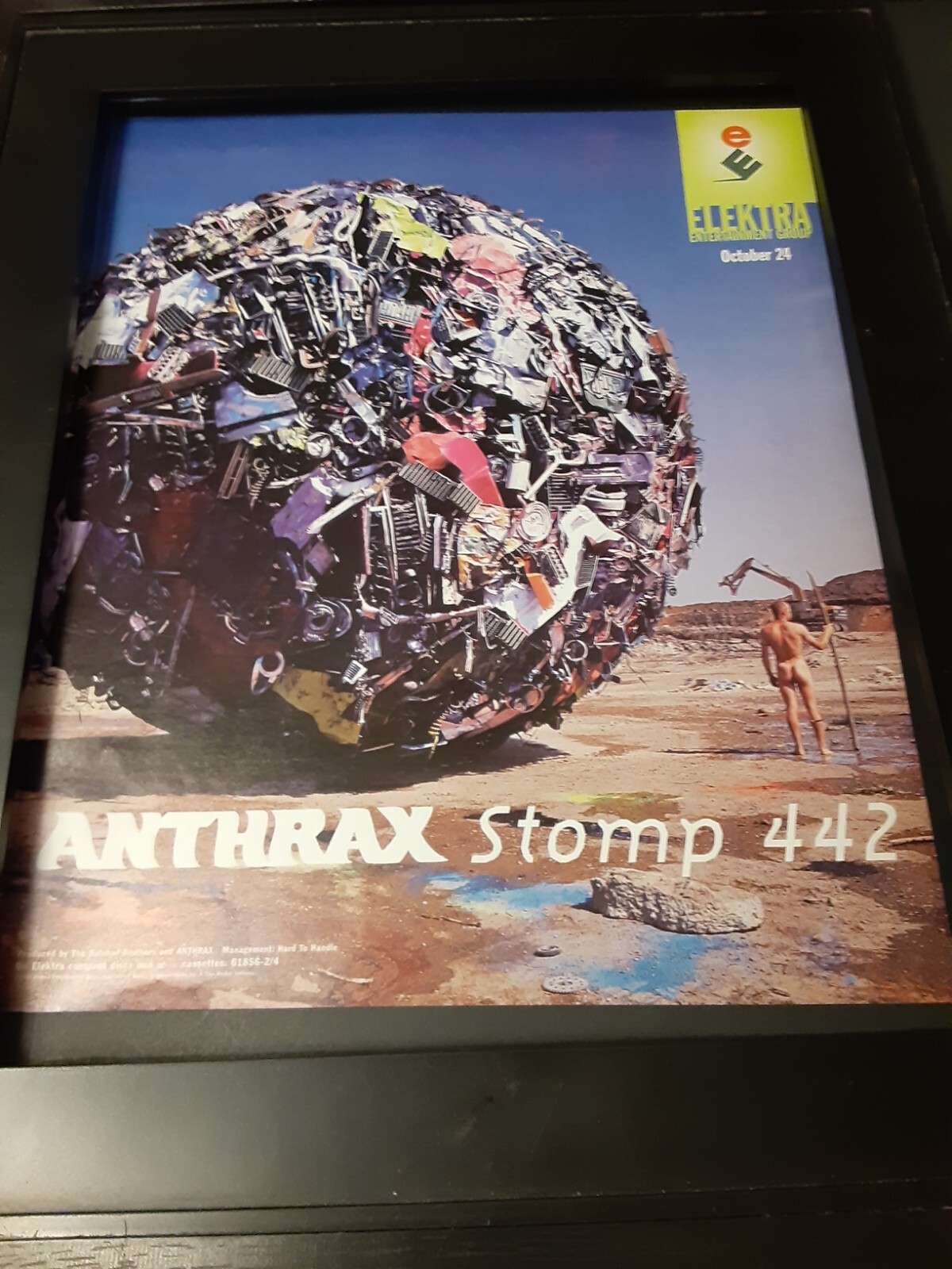 Anthrax Stomp 442 Rare Original Promo Poster Ad Framed!