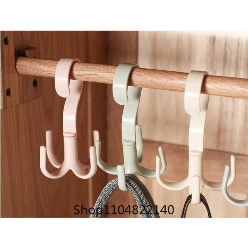 360° Rotated Four-Claw Hook Multi-Purpose Movable Hook Rotatable Hanging Bag Hat