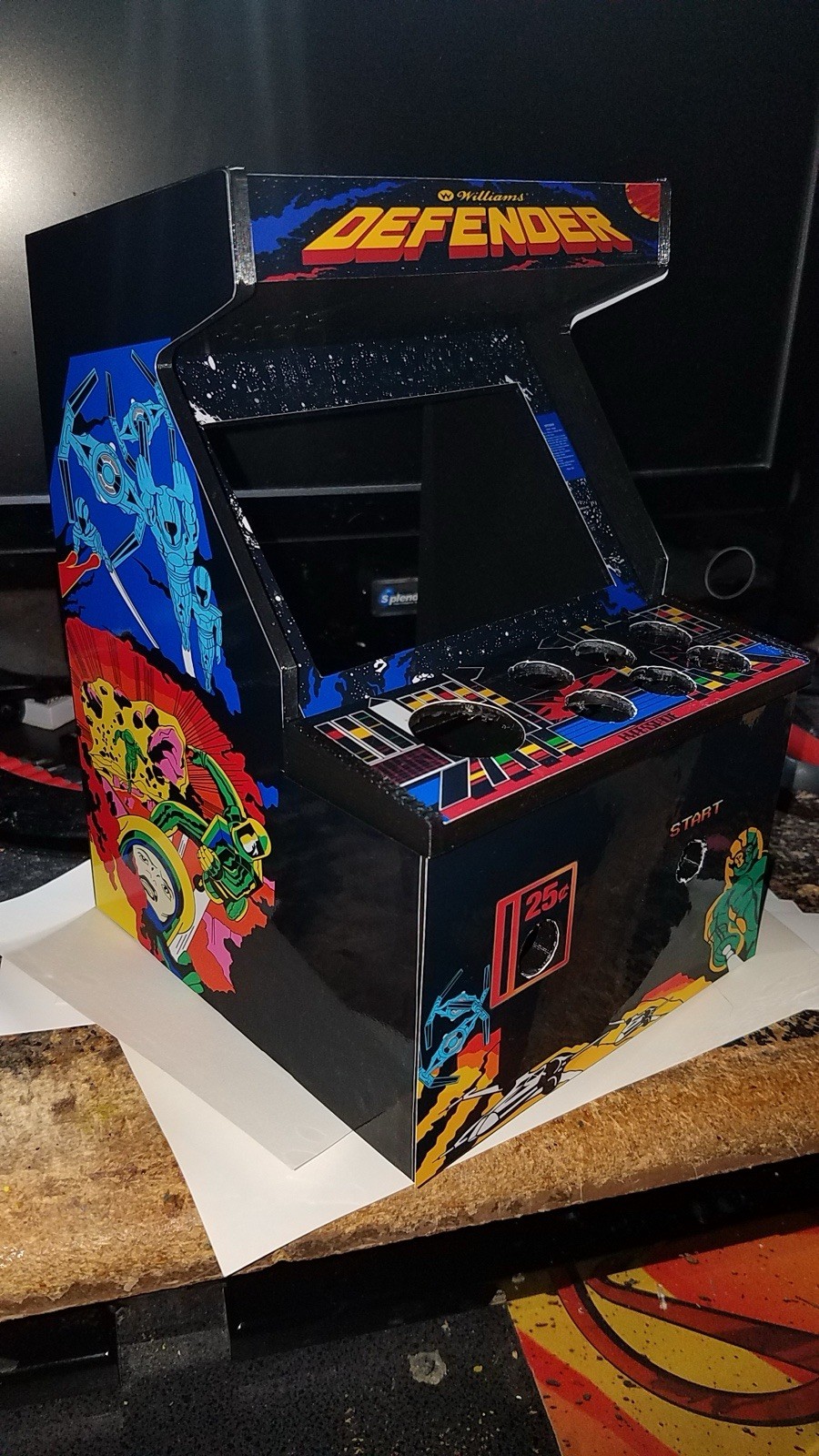 Mini 3D Printed Portable Arcade Cabinet (Raspberry Pi) (Choose Your Artwork)