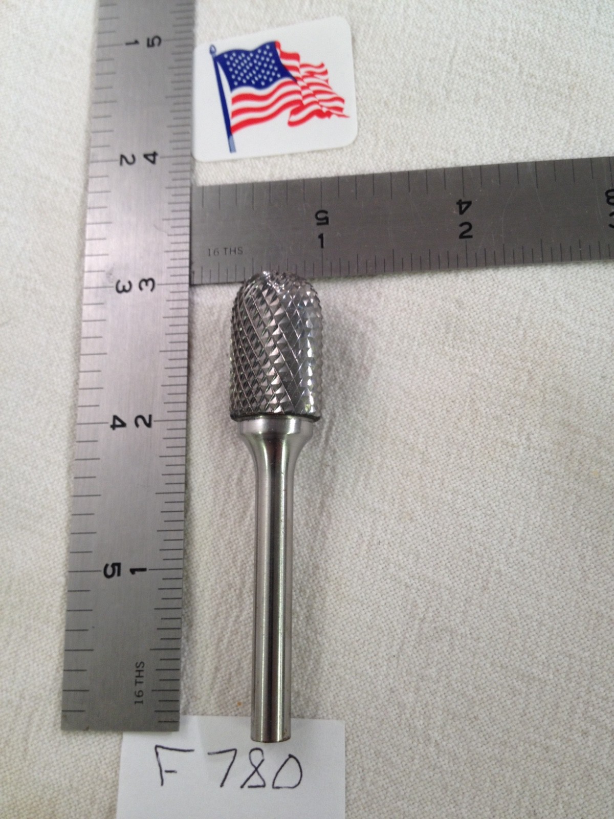 1 NEW FALCON / SGS 1/4" SHANK CARBIDE BURR SC-6 DIAMOND CUT. RADIUS END (F780)