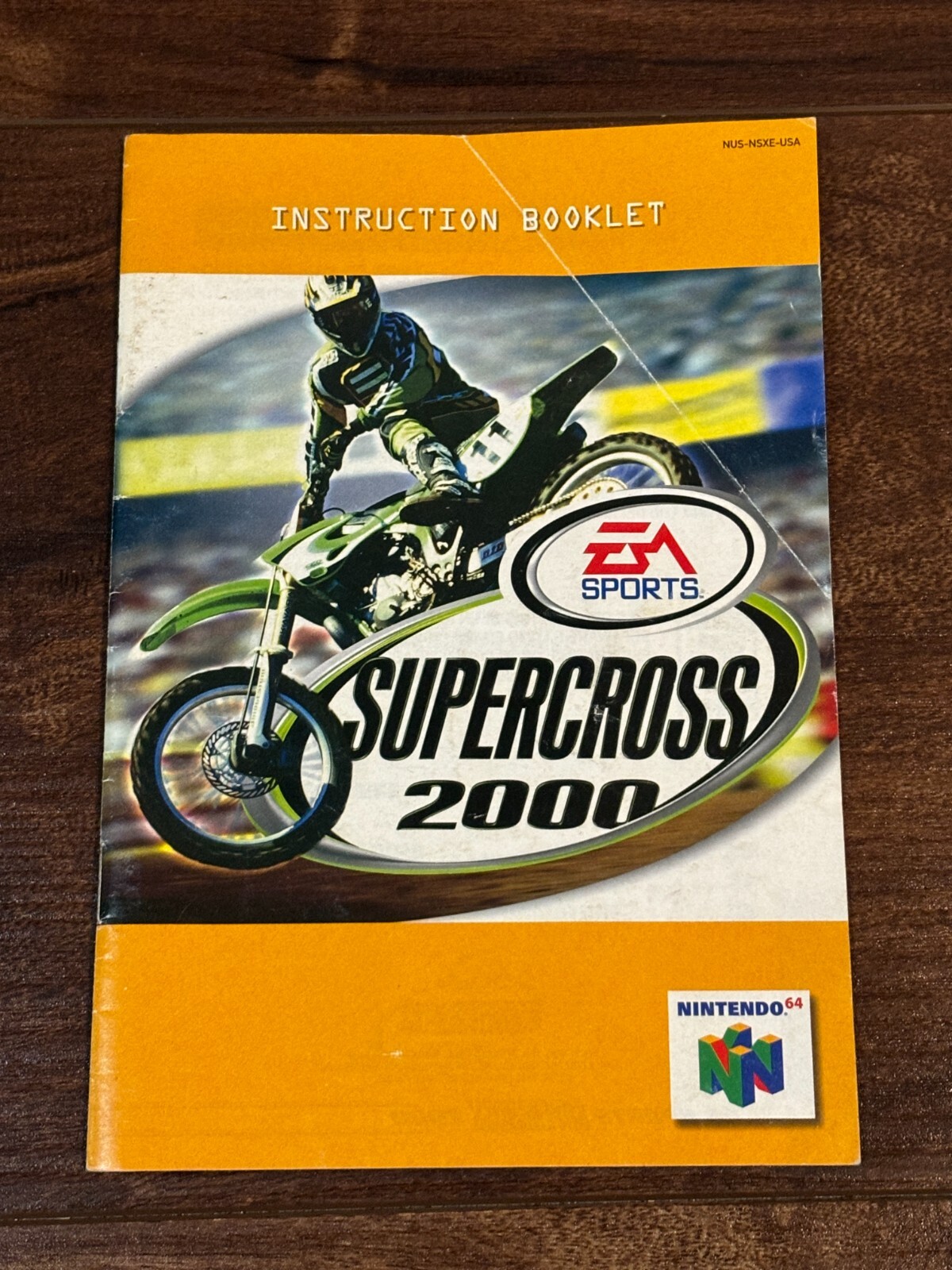 Supercross 2000 Super Cross Motorcycle N64 Nintendo 64 Instruction Manual Only