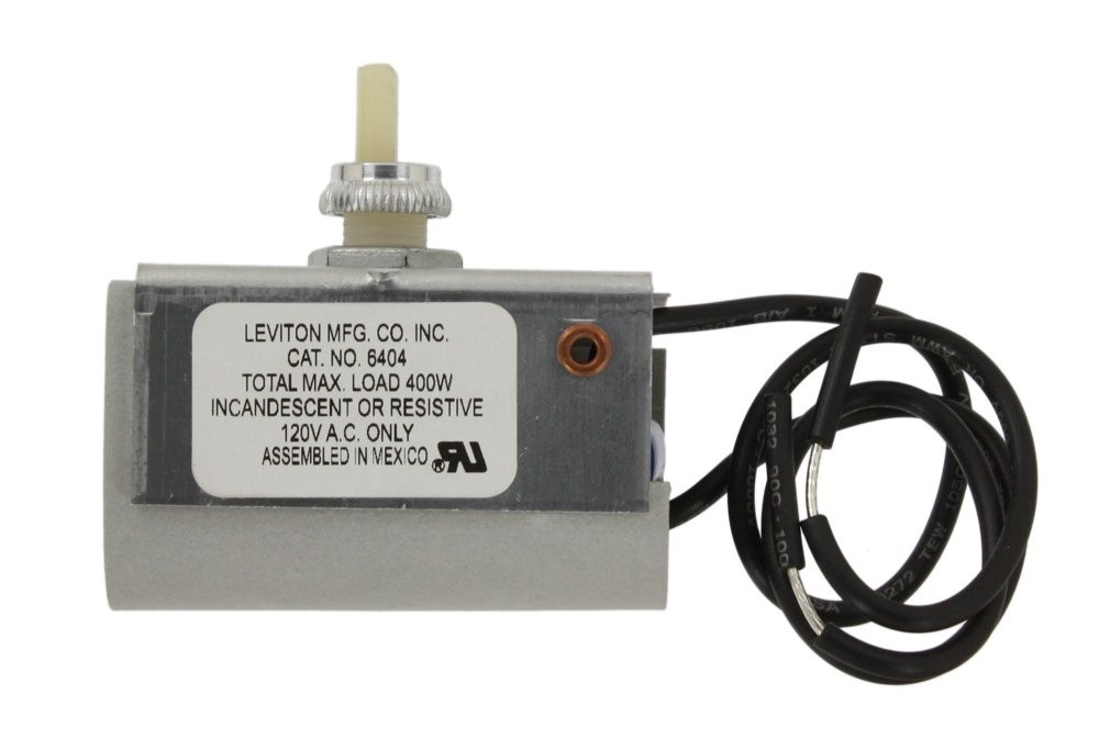 400W Incandescent Dimmer, Single Pole, Contractor Pack, Plastic, 6404-2