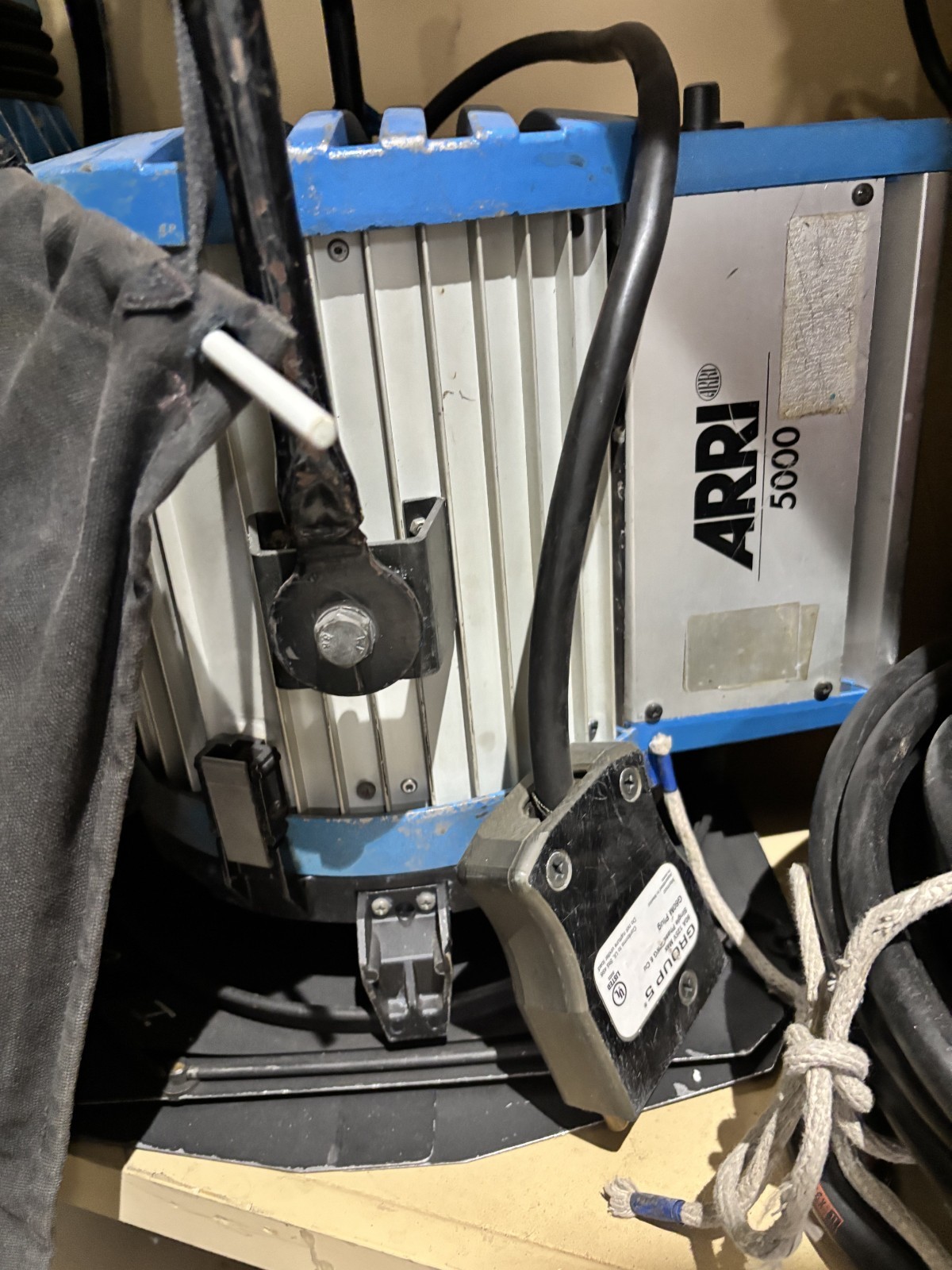ARRI 5000w 5k Tungsten Spot with Barn Doors and Scrims