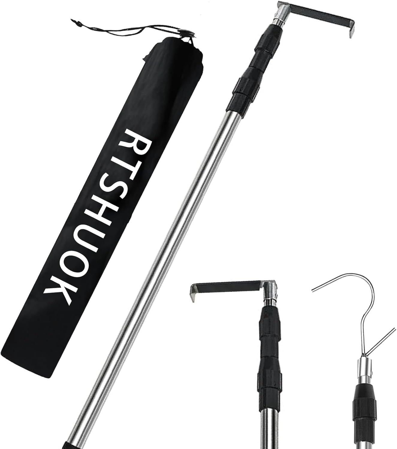 6.5 Ft Heavy-Duty Telescoping Cargo Grabber Tool - Ultimate Retrieval Solution