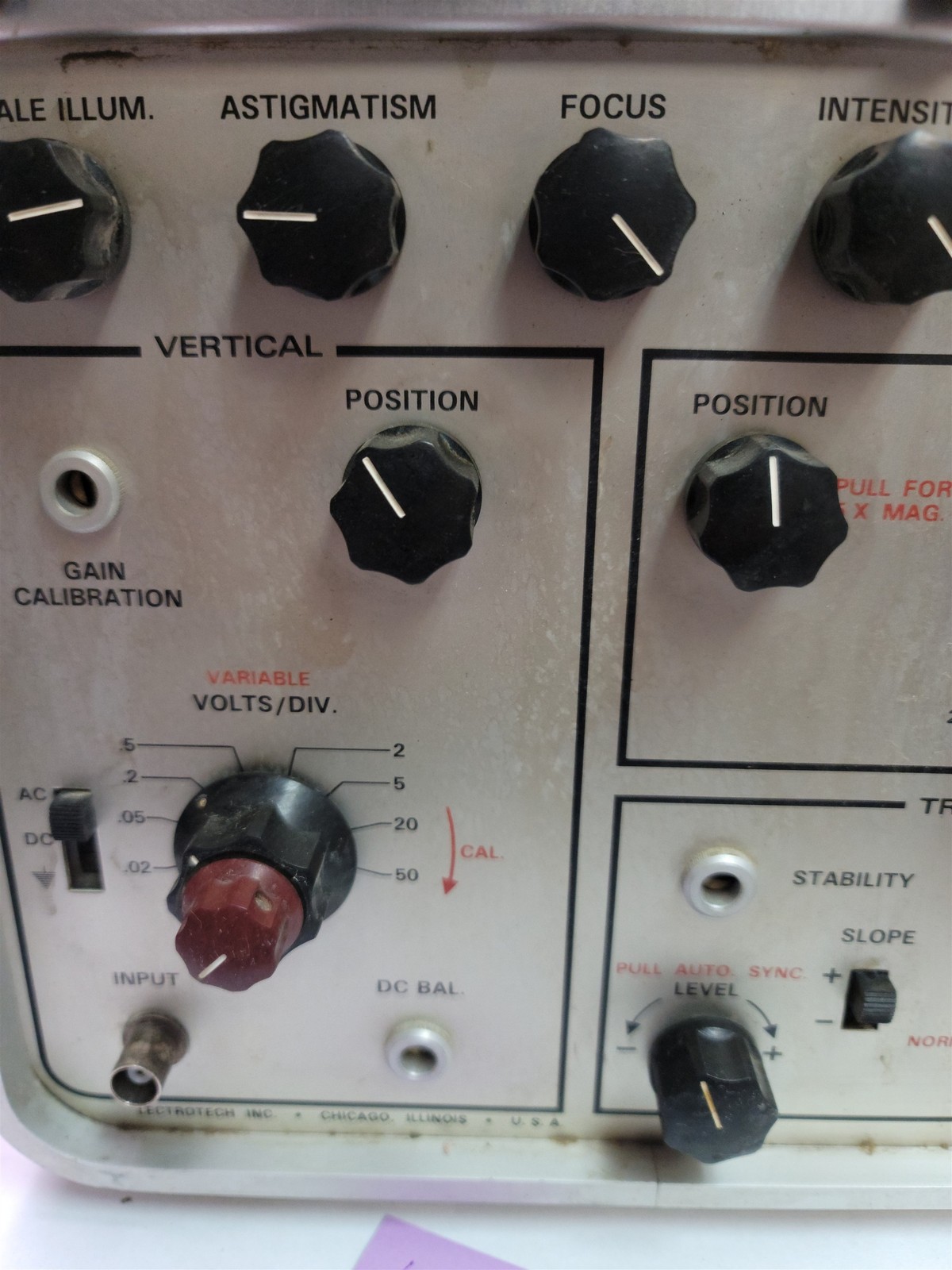 Lectrotech TO-50 Solid State Triggered Sweep Oscilloscope