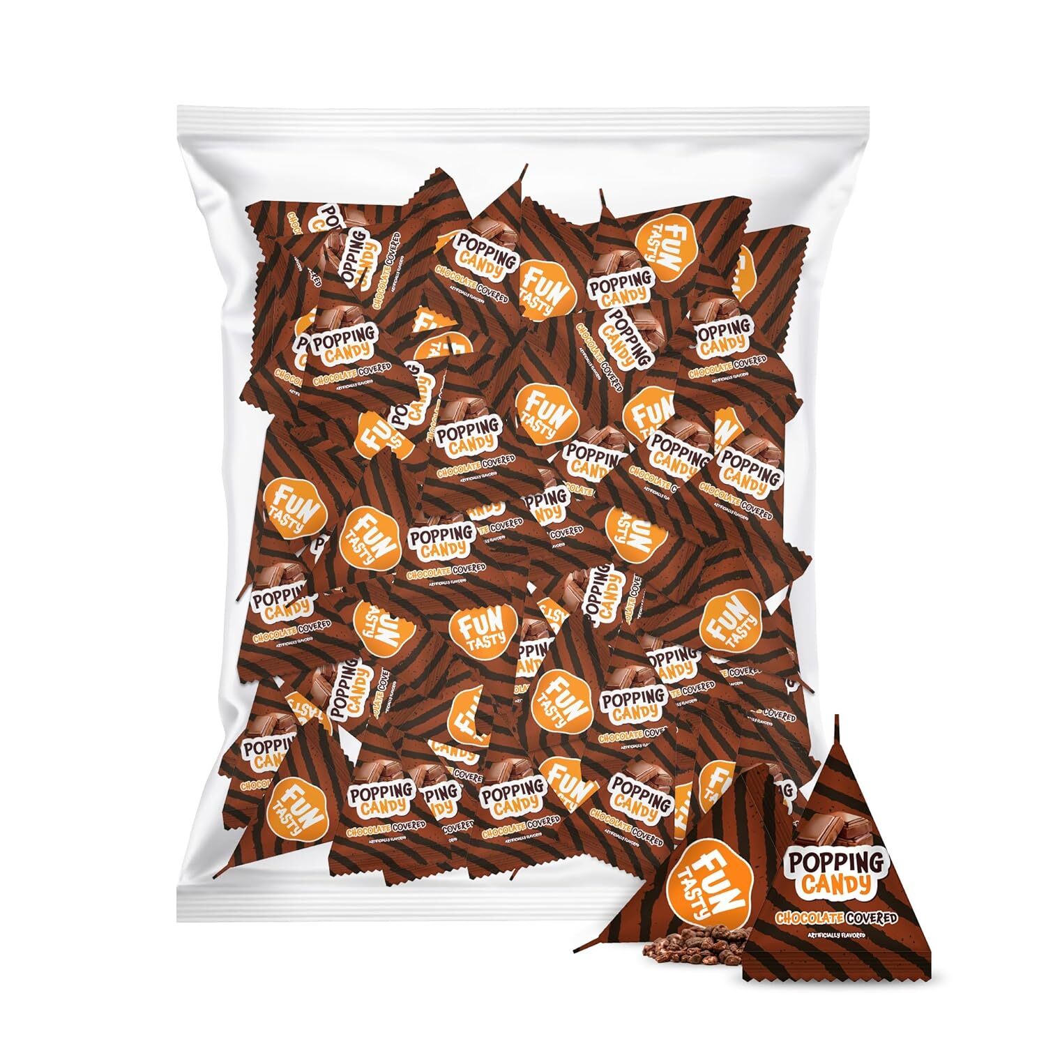 Chocolate Covered Strawberry Popping Rock Candy, 40-Count Bag