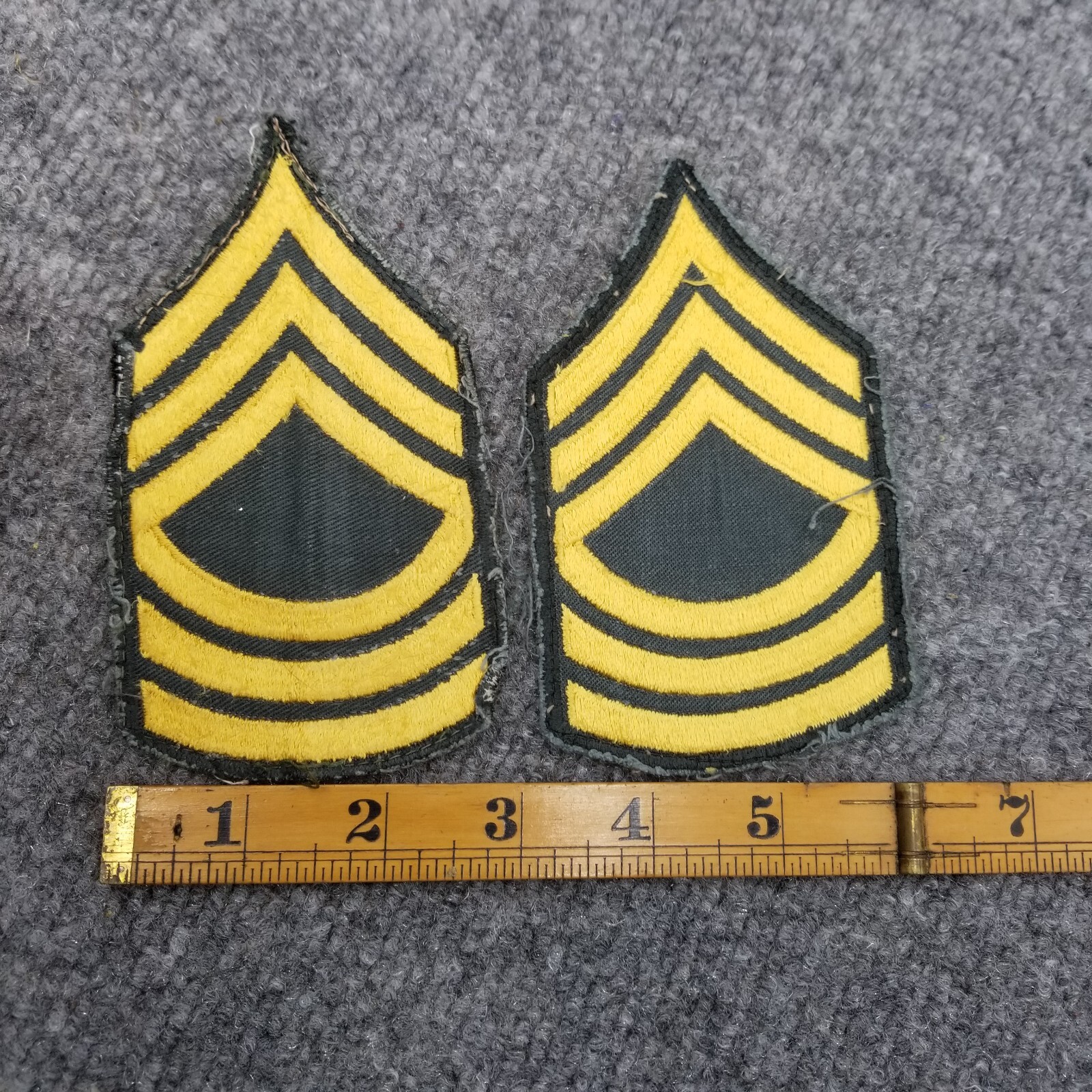 Pair Of US Army Master Sergeant Patches
