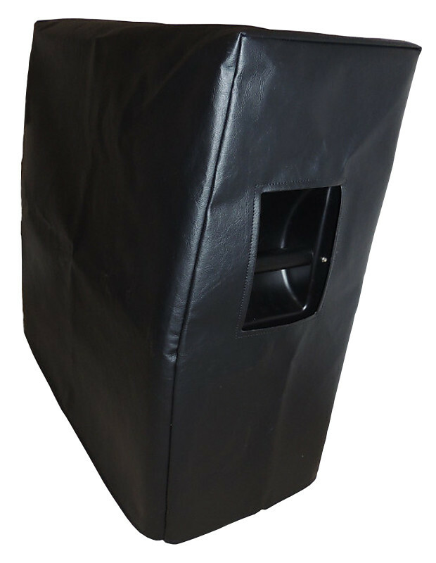Swanson 2x12 Vertical Slant Cabinet Black Vinyl Cover w/Piping Option (swan004)