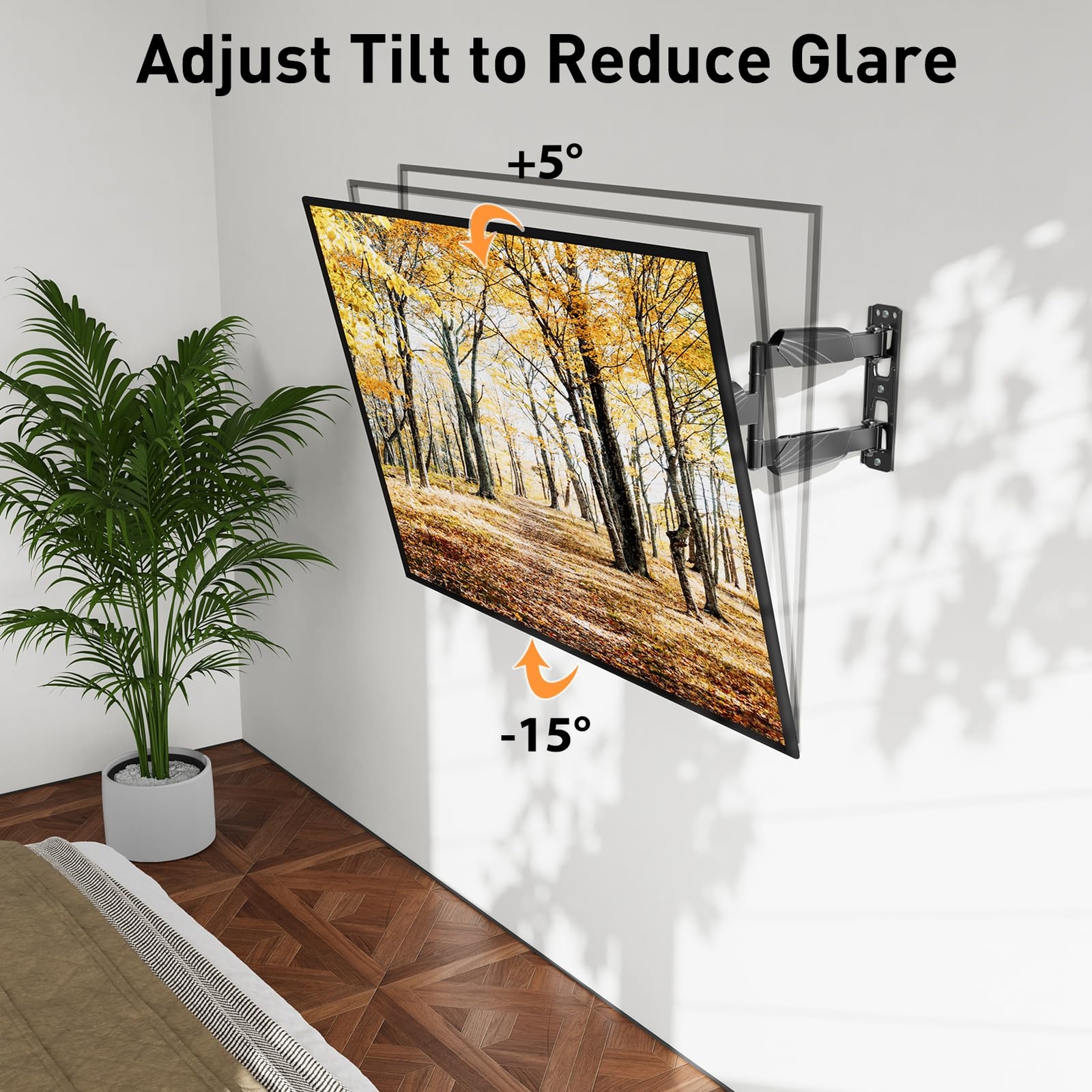 Ul Listed Tv Wall Mount For Most 2660 Inch Tvs Swivel And Tilt Full Motion Tv Mo