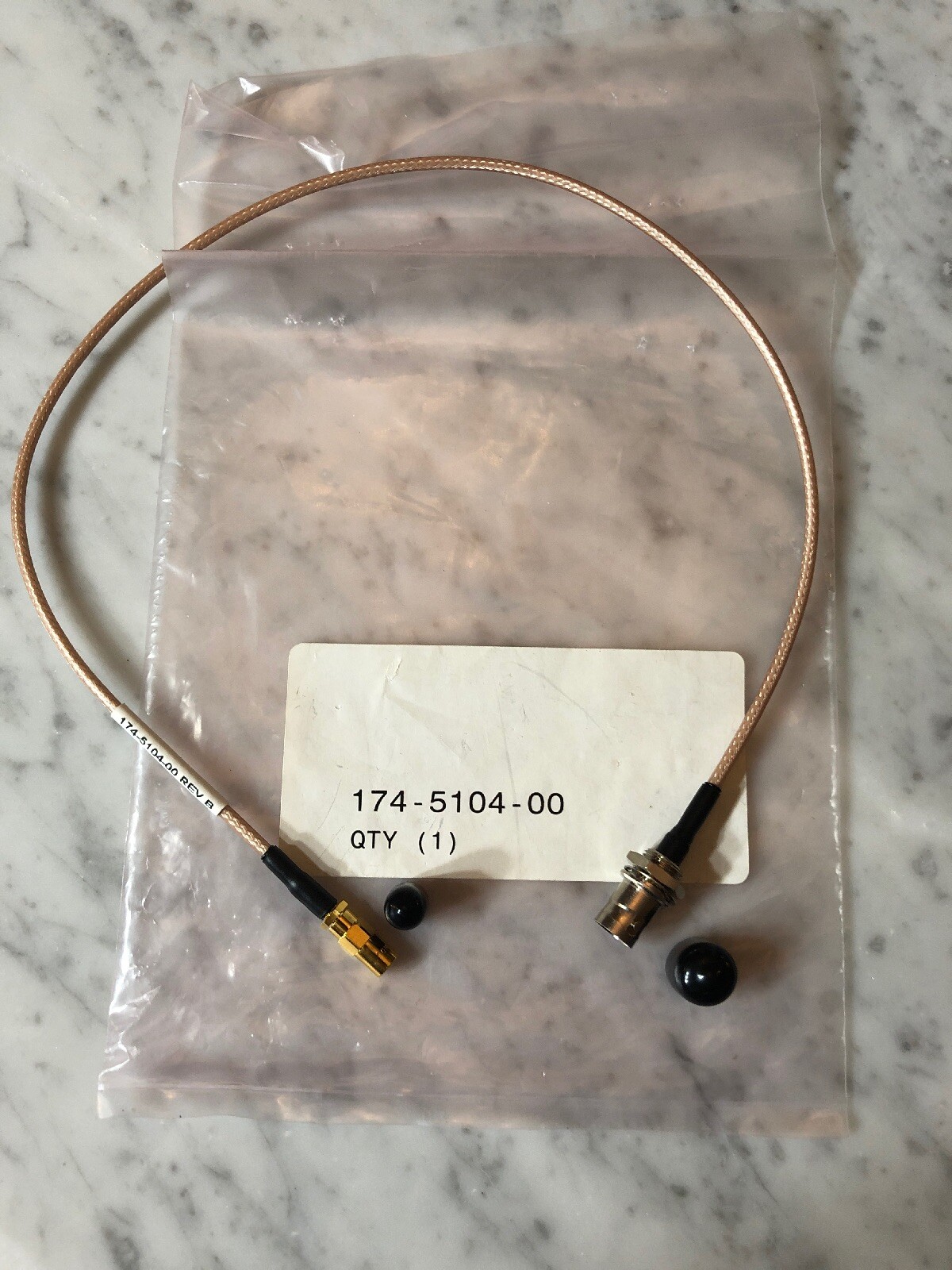 Tektronix 174-5104-00 CABLE ASSEMBLY MCX Female to BNC Female Cable 18”